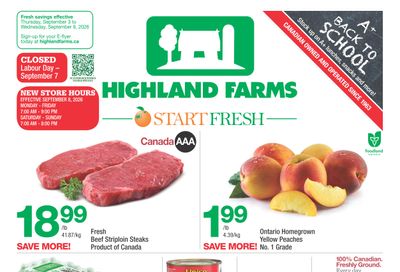 Highland Farms Flyer September 3 to 9
