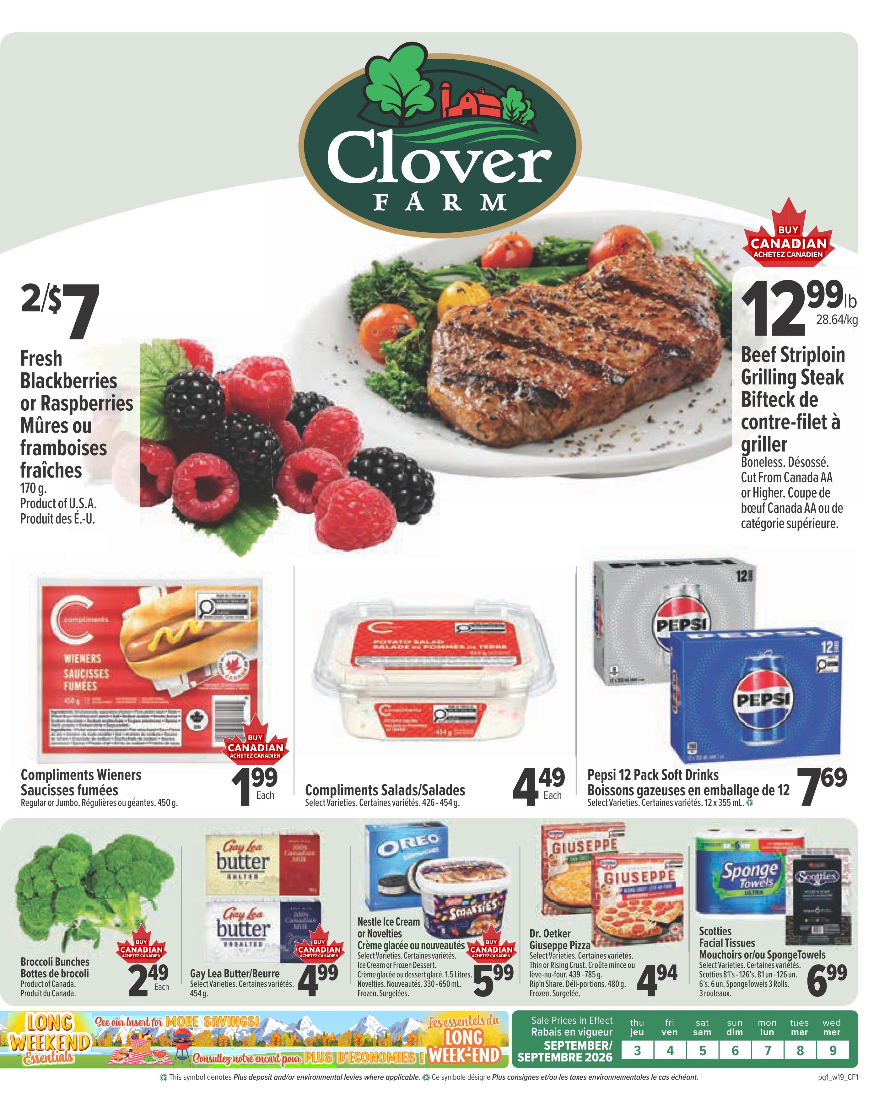 Clover Farm (Atlantic) Flyer September 3 to 9