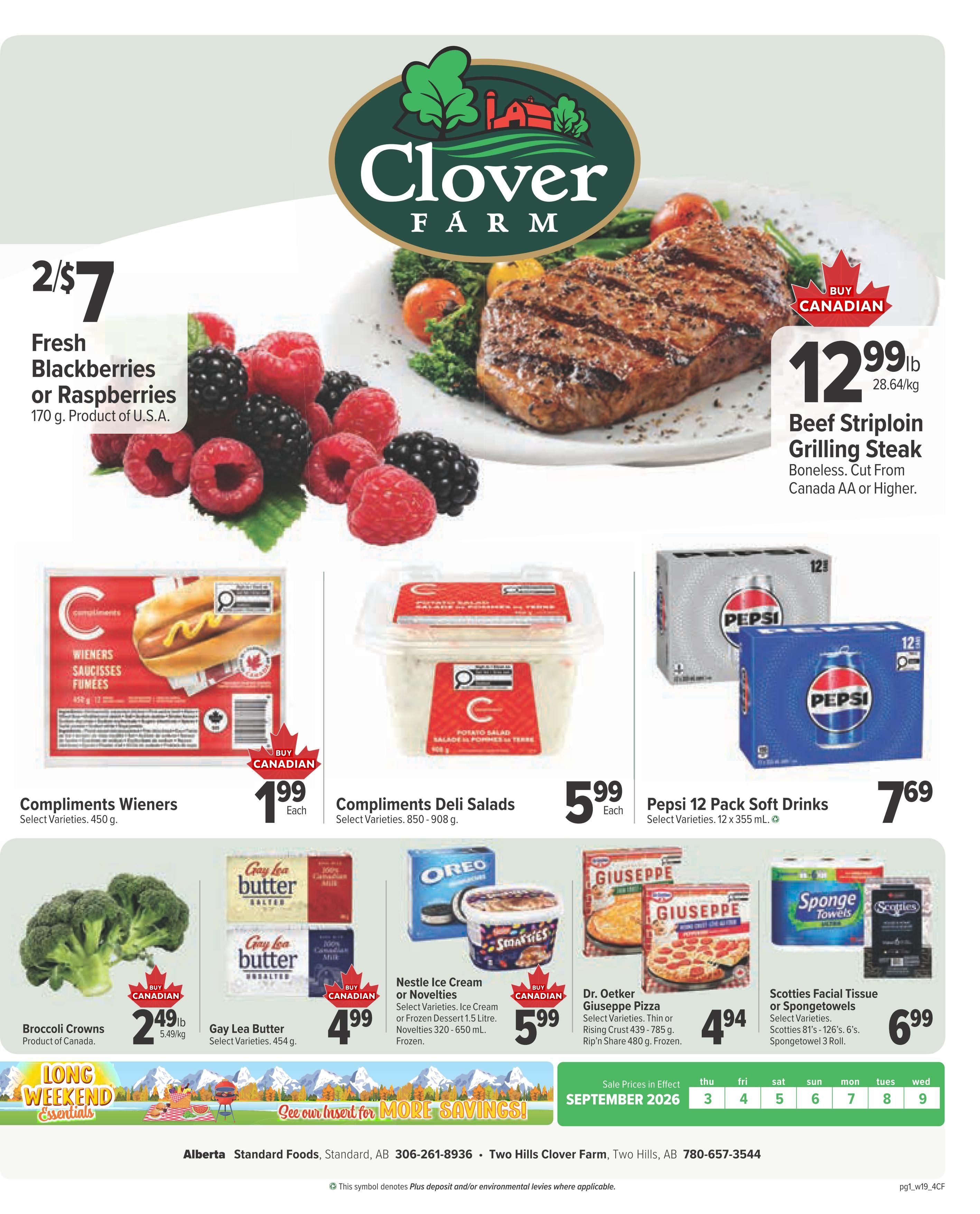 Clover Farm (AB) Flyer September 3 to 9