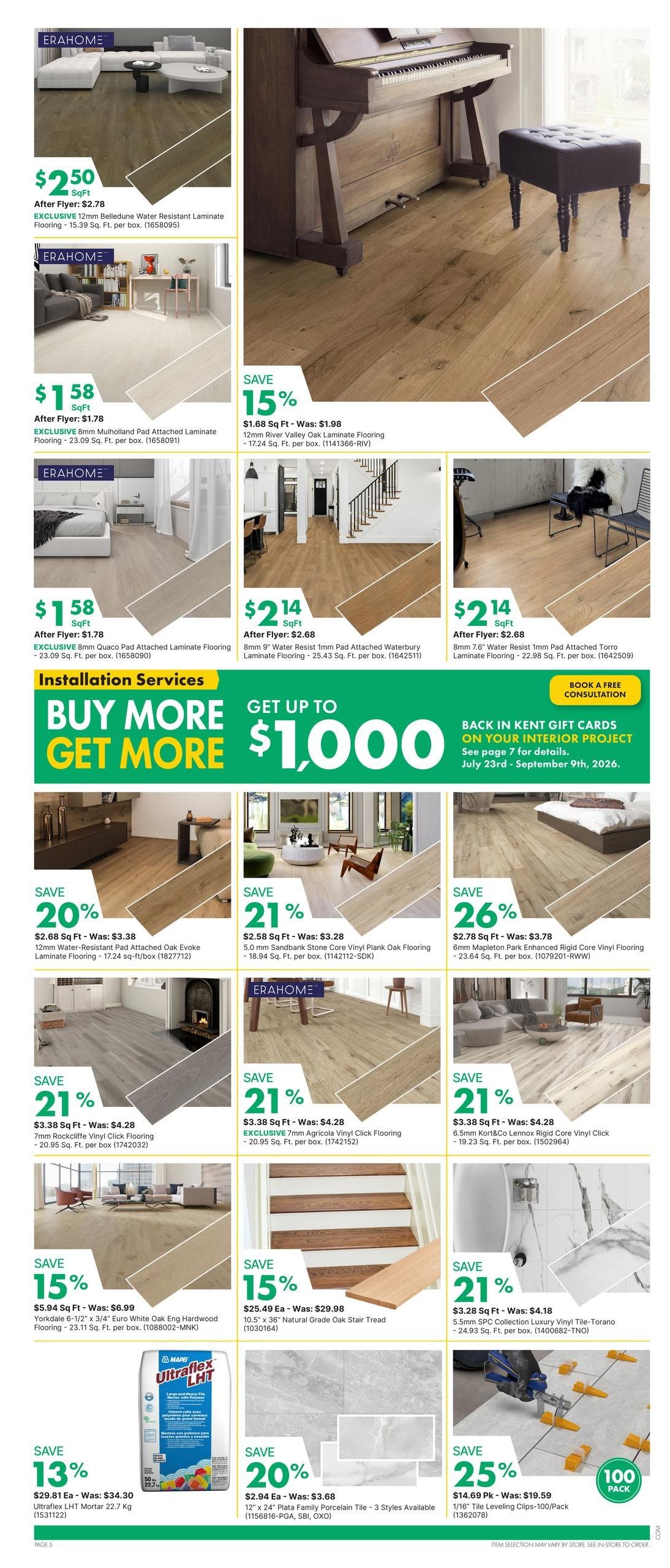 Kent Building Supplies Flyer September 3 to 9