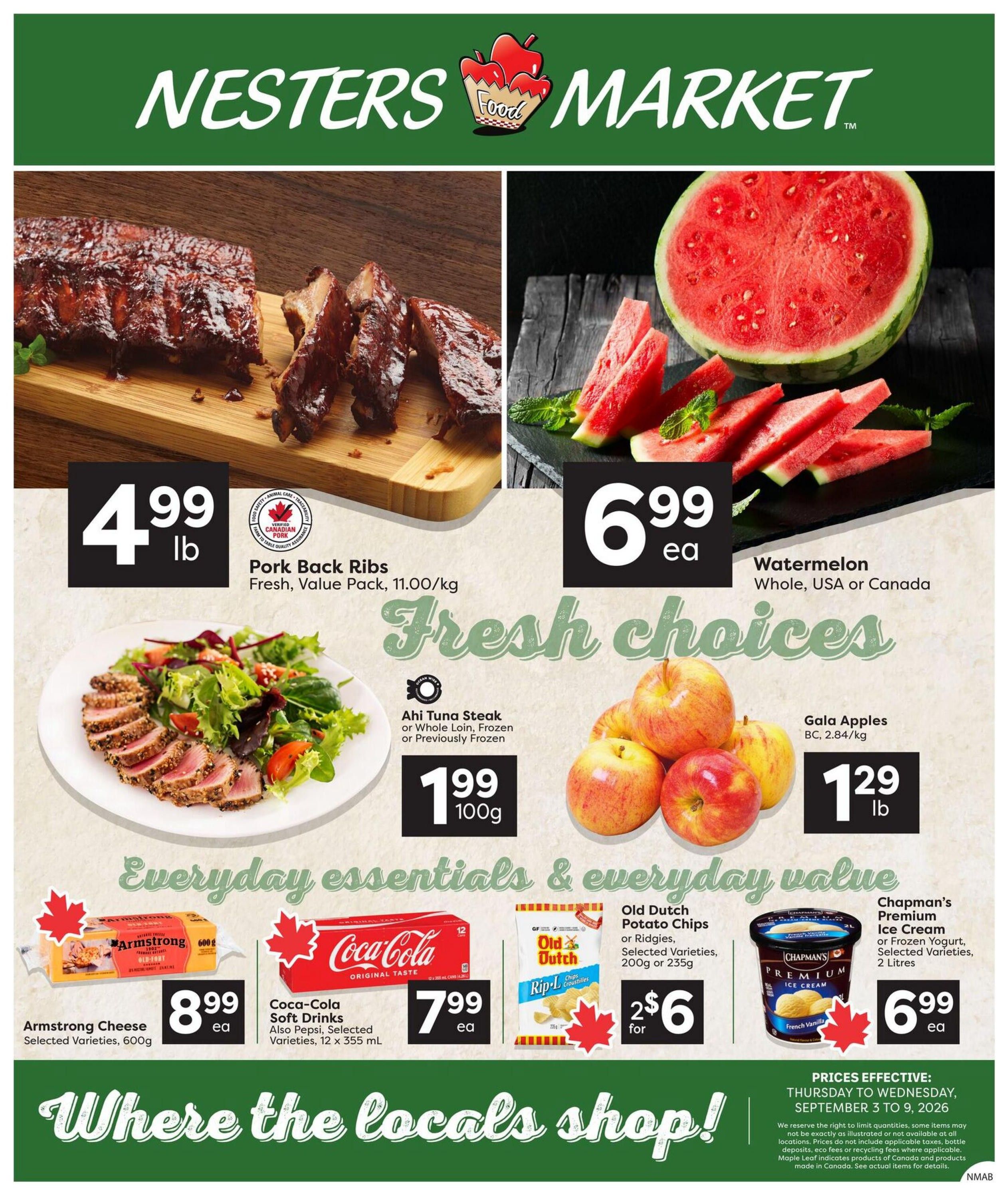 Nesters Market Flyer September 3 to 9