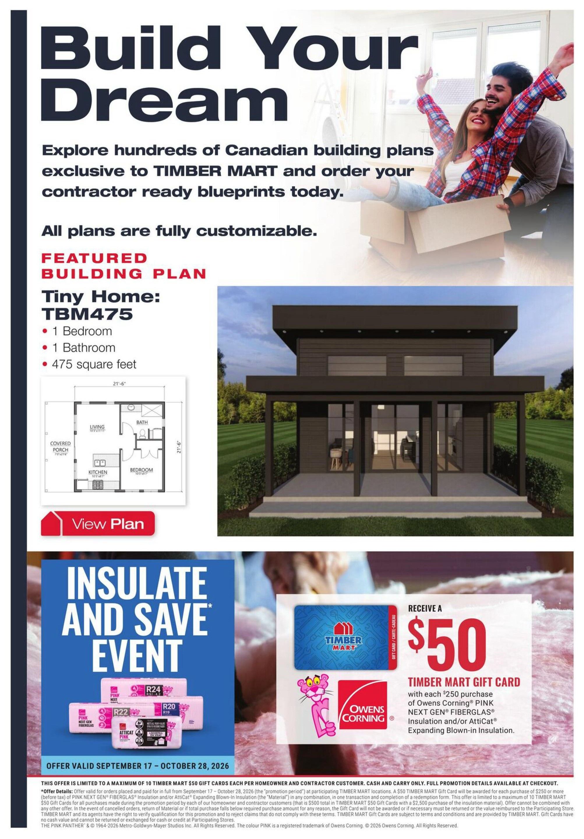 Timber Mart Flyer September 3 to 16