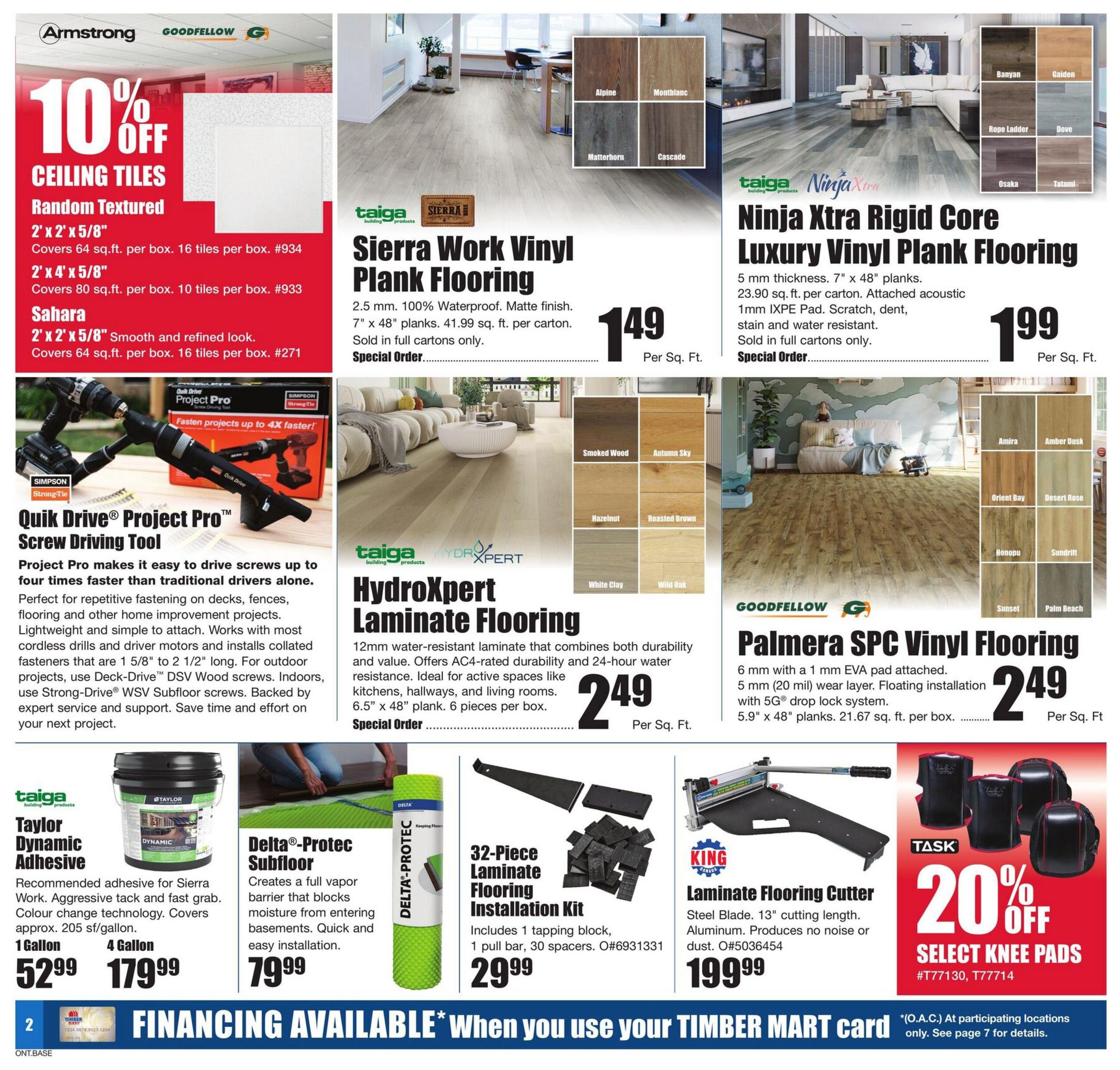 Timber Mart Flyer September 3 to 16
