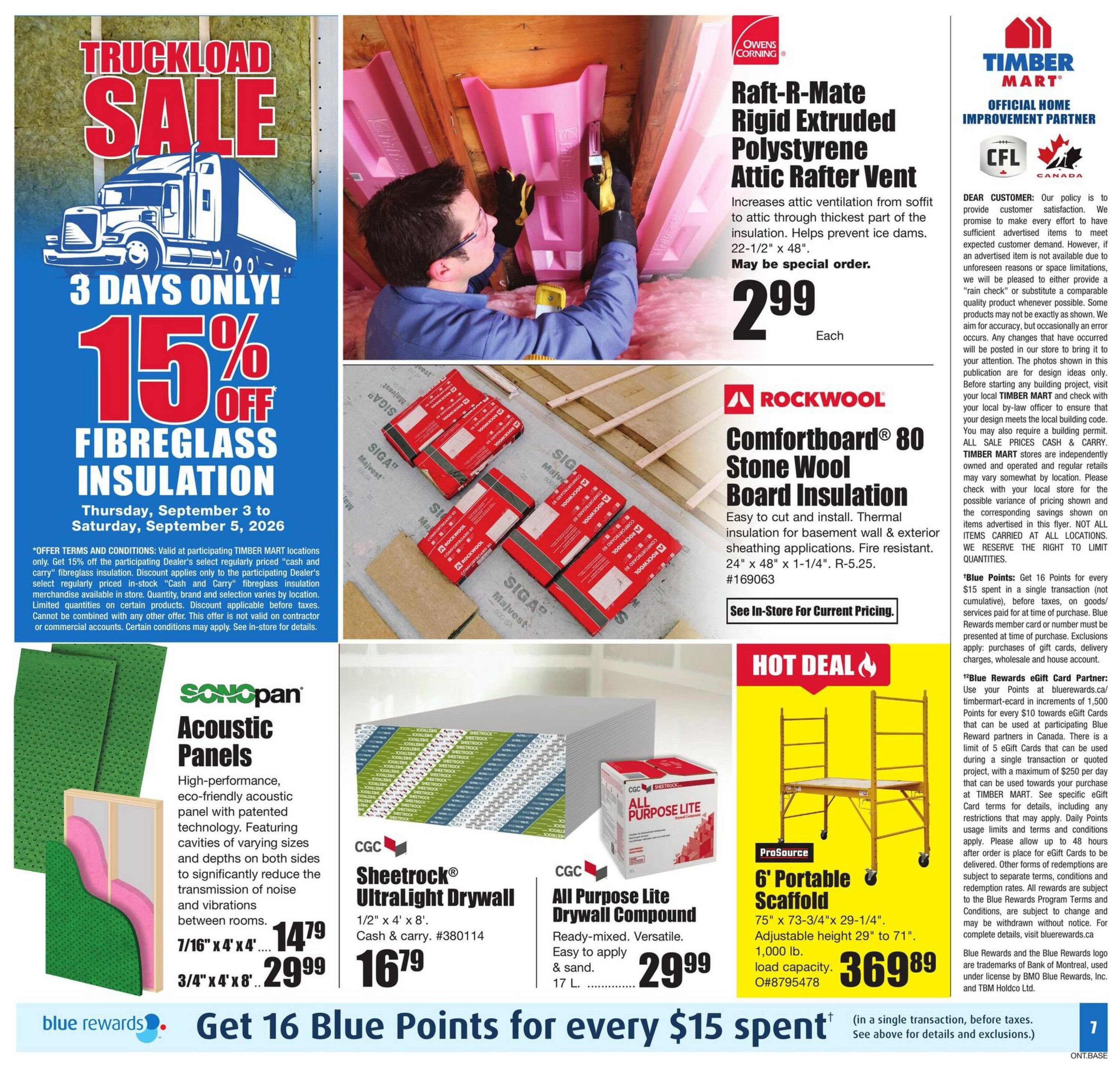 Timber Mart Flyer September 3 to 16