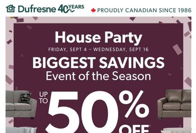 Dufresne Flyer September 4 to 16