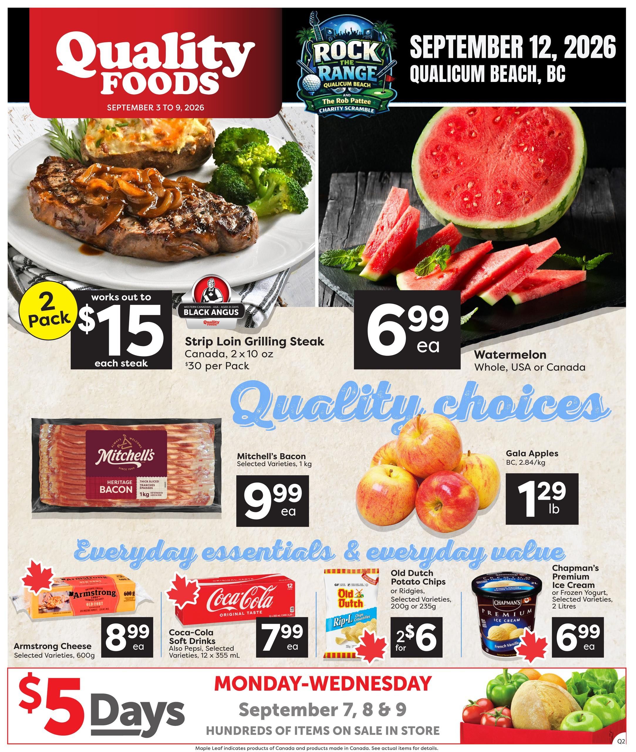 Quality Foods Flyer September 3 to 9