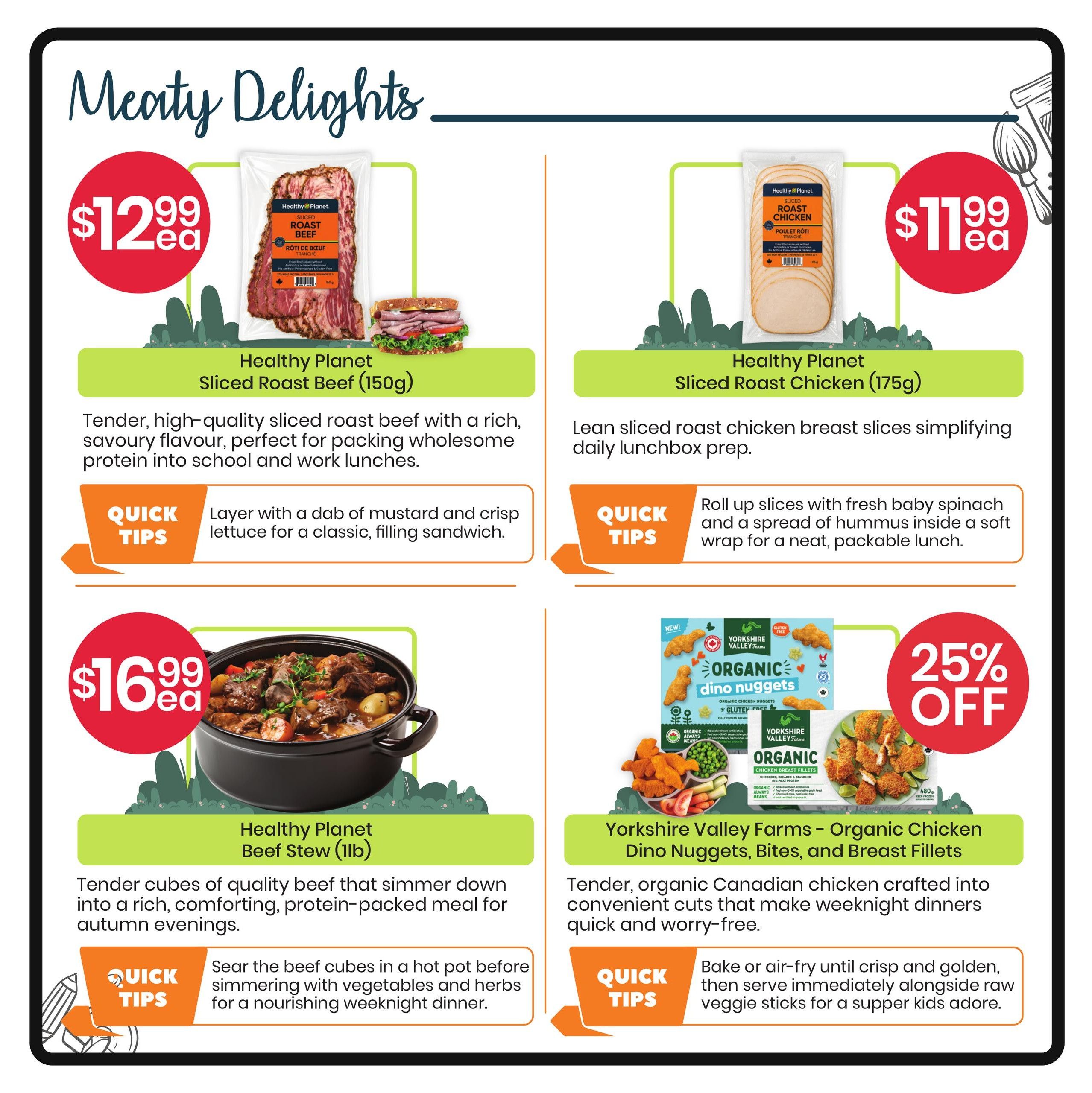 Healthy Planet Flyer September 3 to 16