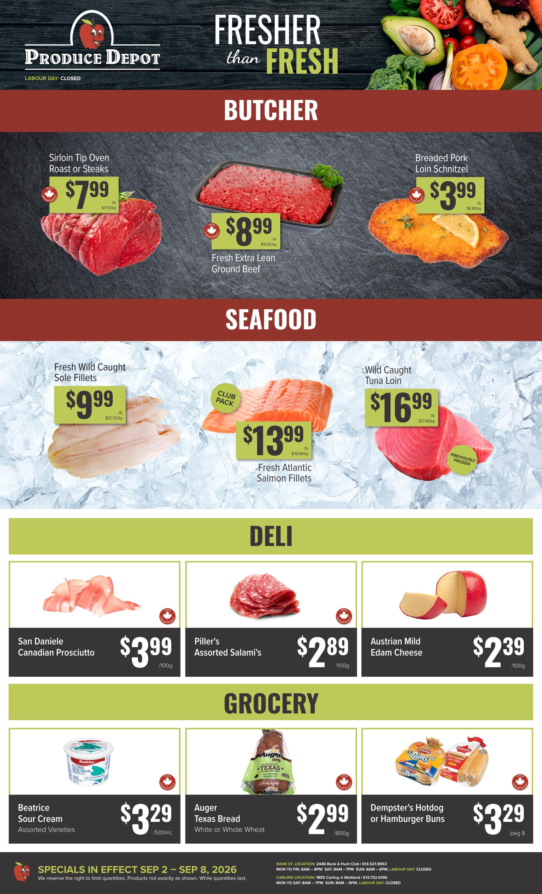 Produce Depot Flyer September 2 to 8