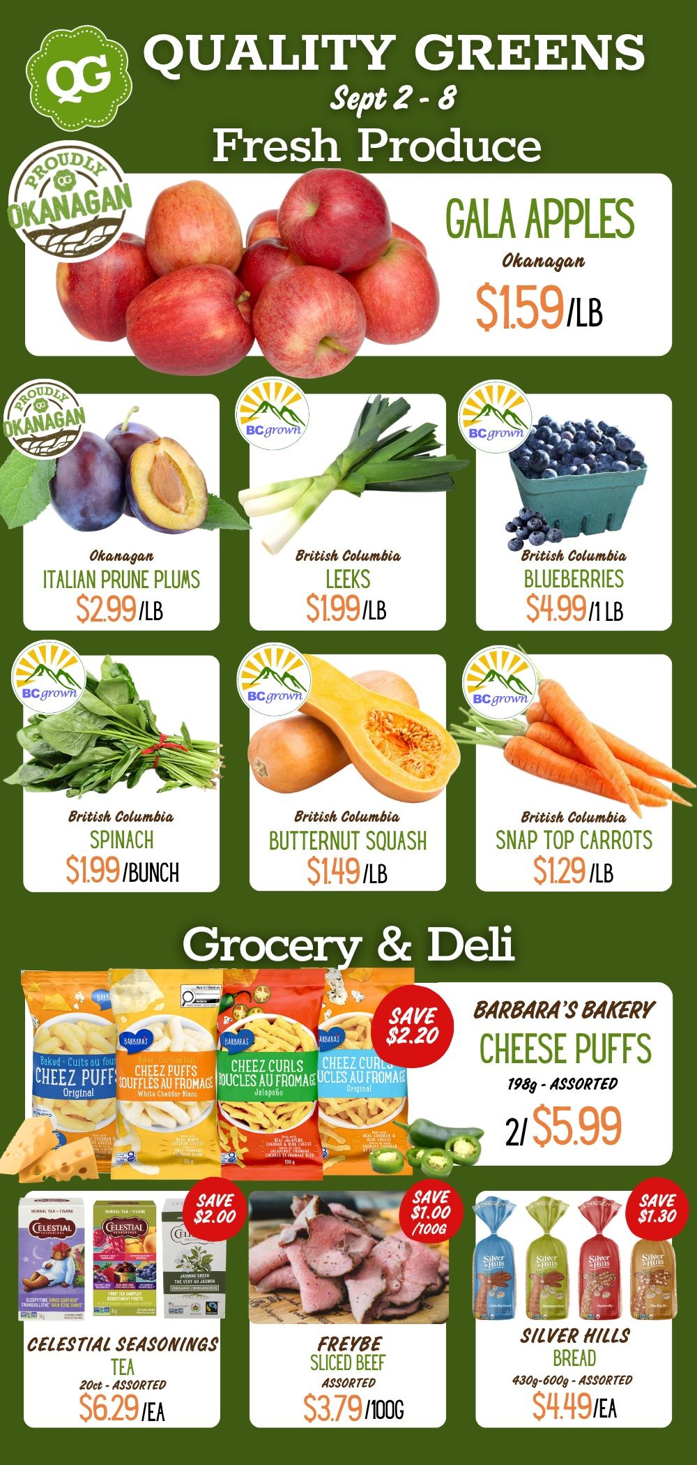 Quality Greens Flyer September 2 to 8
