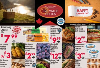 Tru Value Foods Flyer September 2 to 8