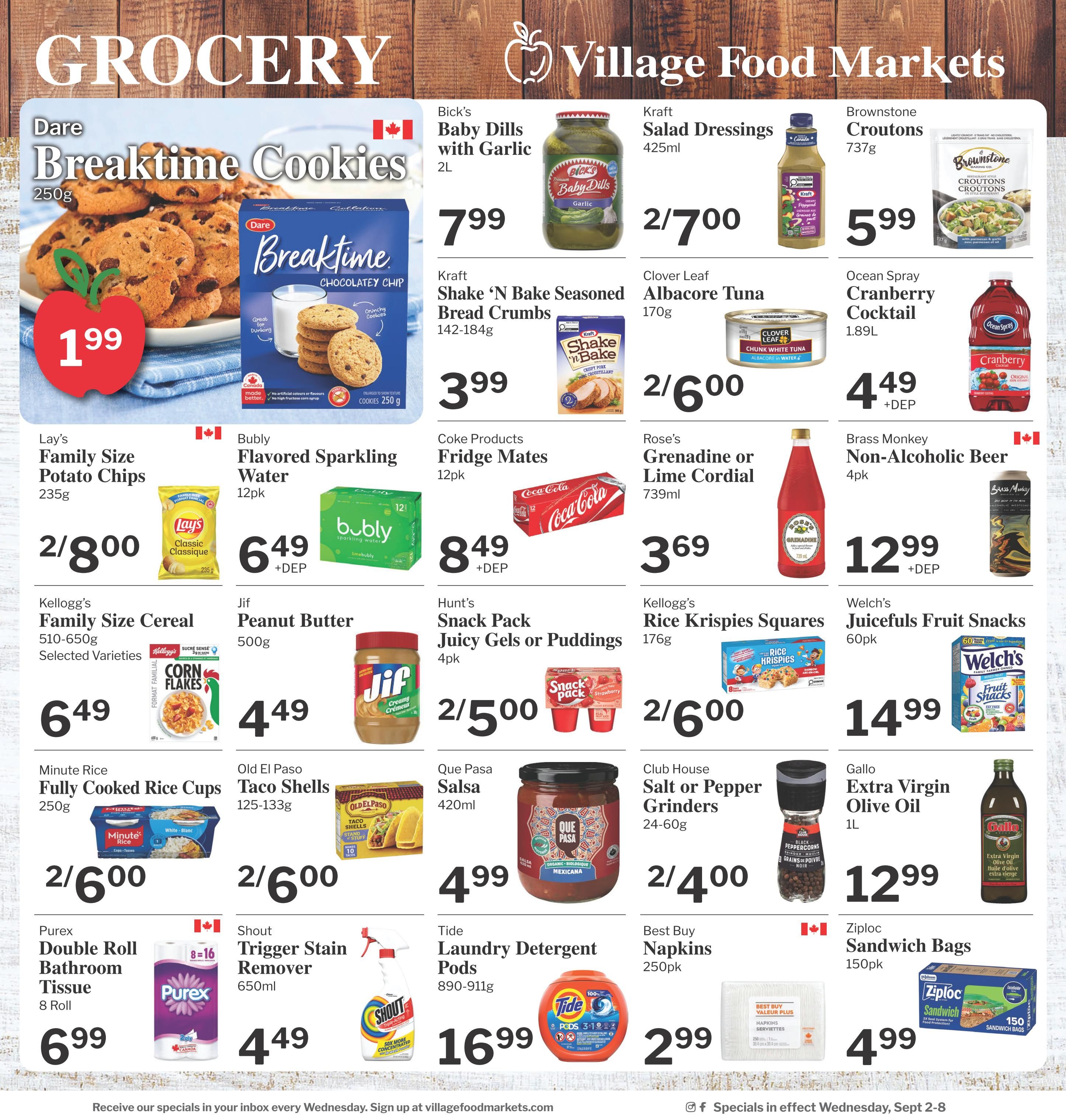 Village Food Markets Flyer September 2 to 8