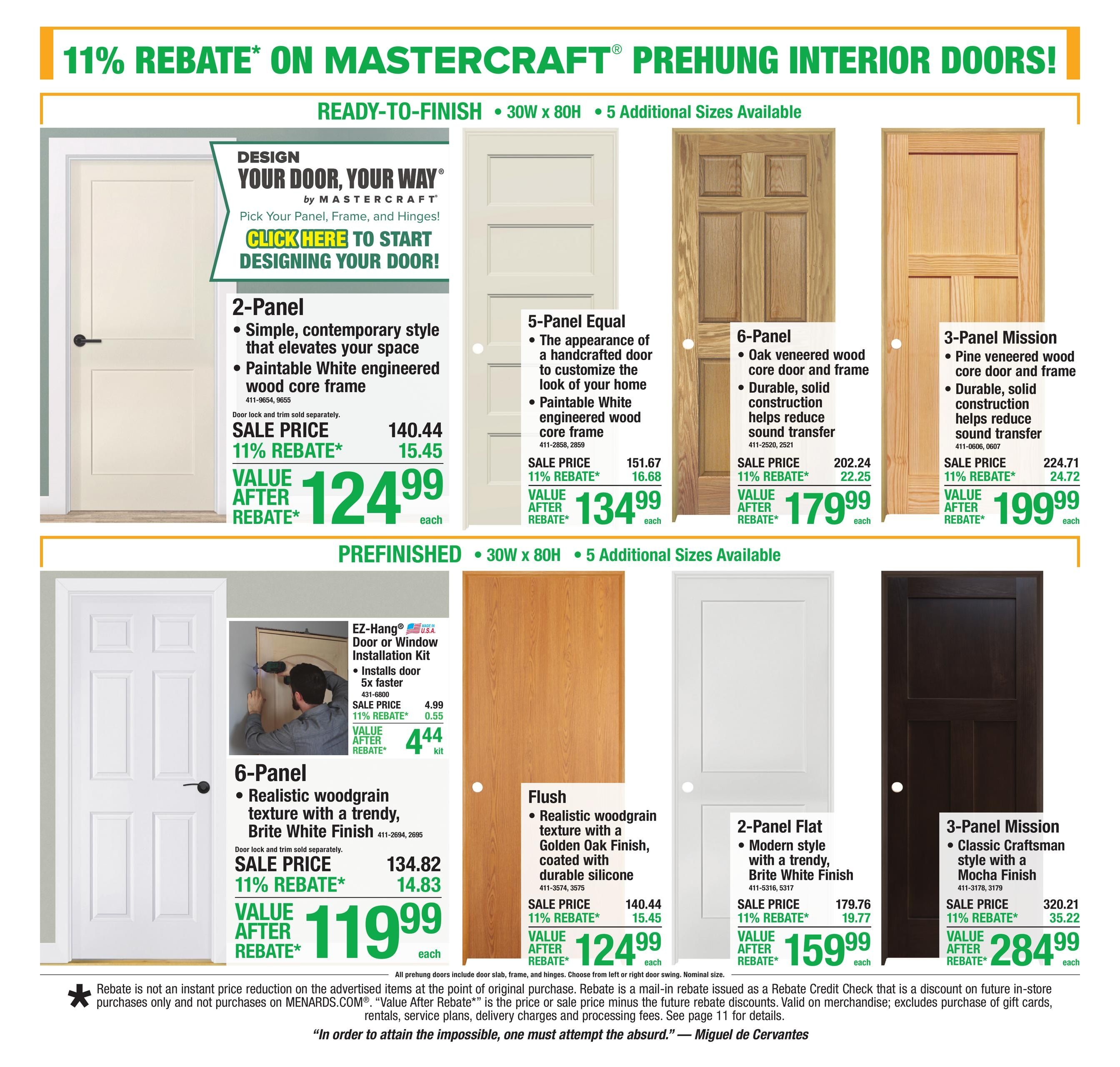 Menards (Black Hawk Area, SD) 11% Rebate Sale Weekly Ad September 2 - 13, 2026