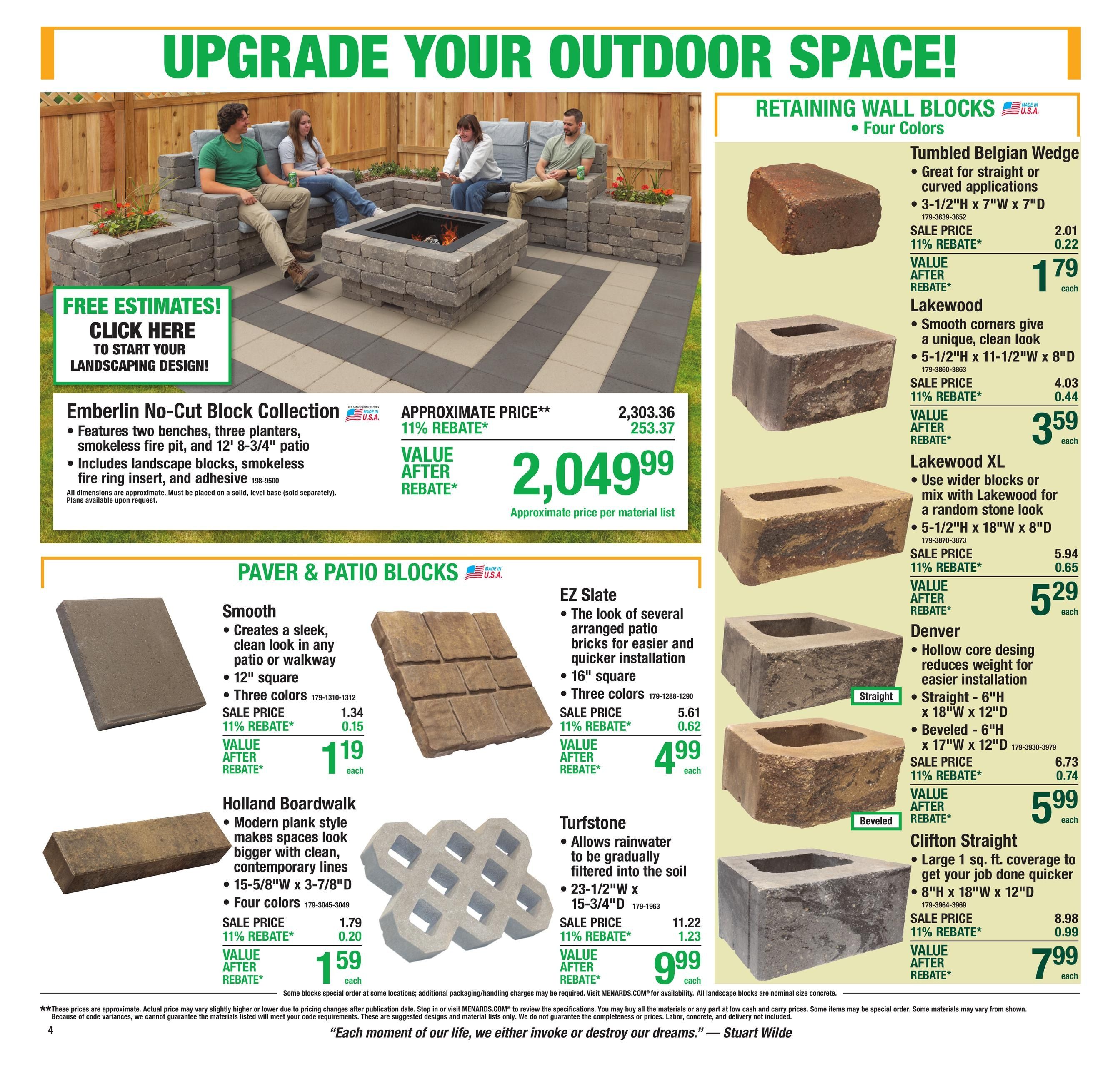 Menards (Black Hawk Area, SD) 11% Rebate Sale Weekly Ad September 2 - 13, 2026