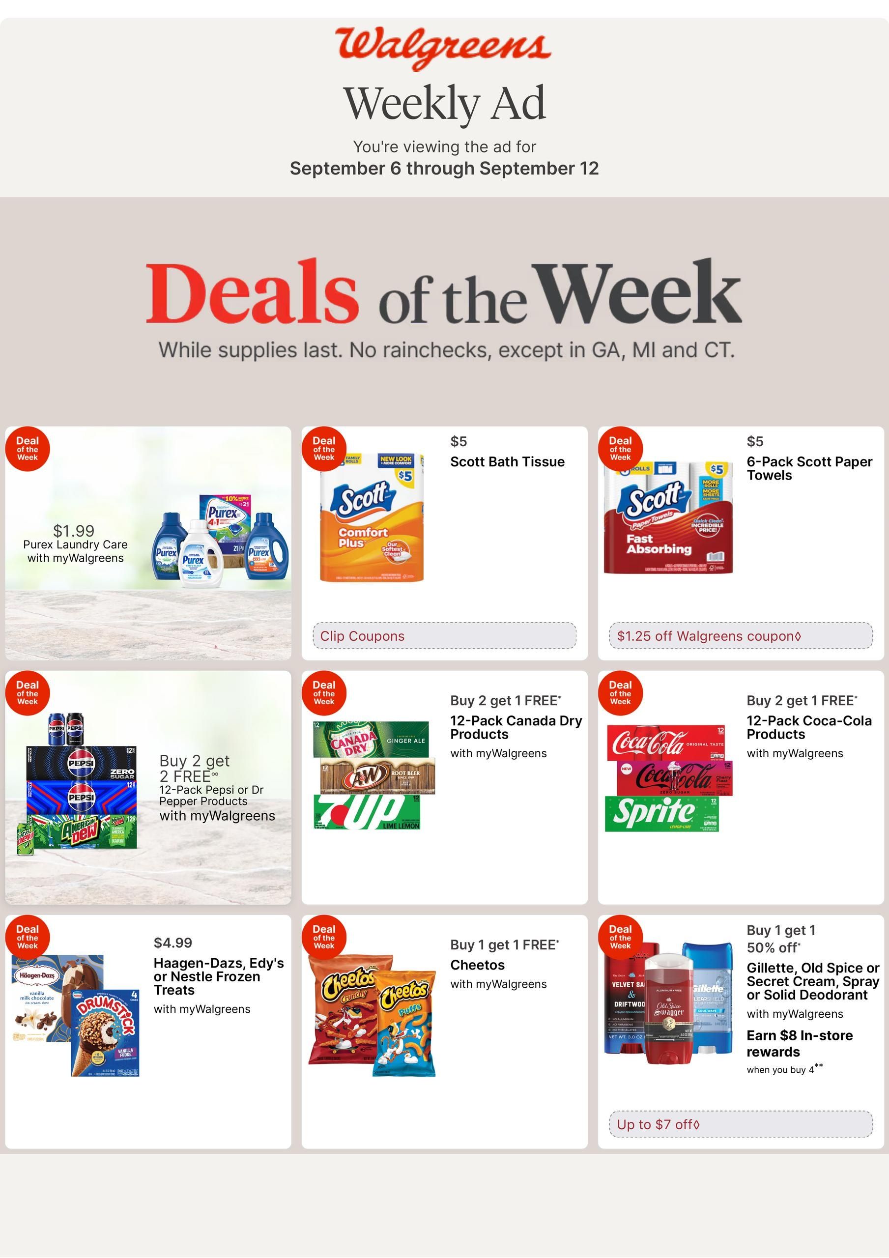 Walgreens (Brookville Area, IN) Weekly Ad September 6 - 12, 2026