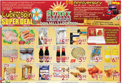 Sunny Foodmart (Don Mills) Flyer November 15 to 21
