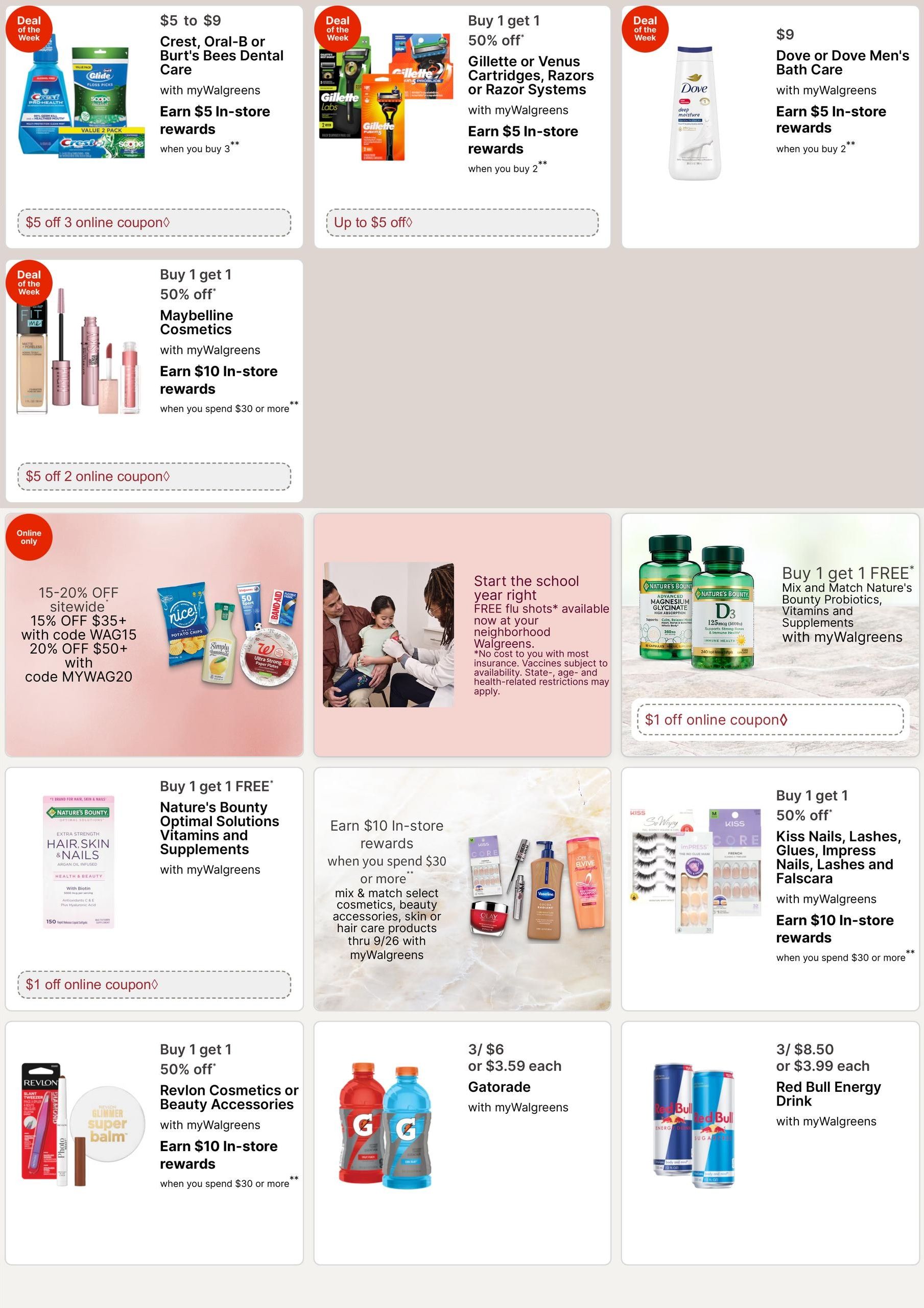 Walgreens (Bakersfield-Holtville Area, CA) Weekly Ad September 6 - 12, 2026