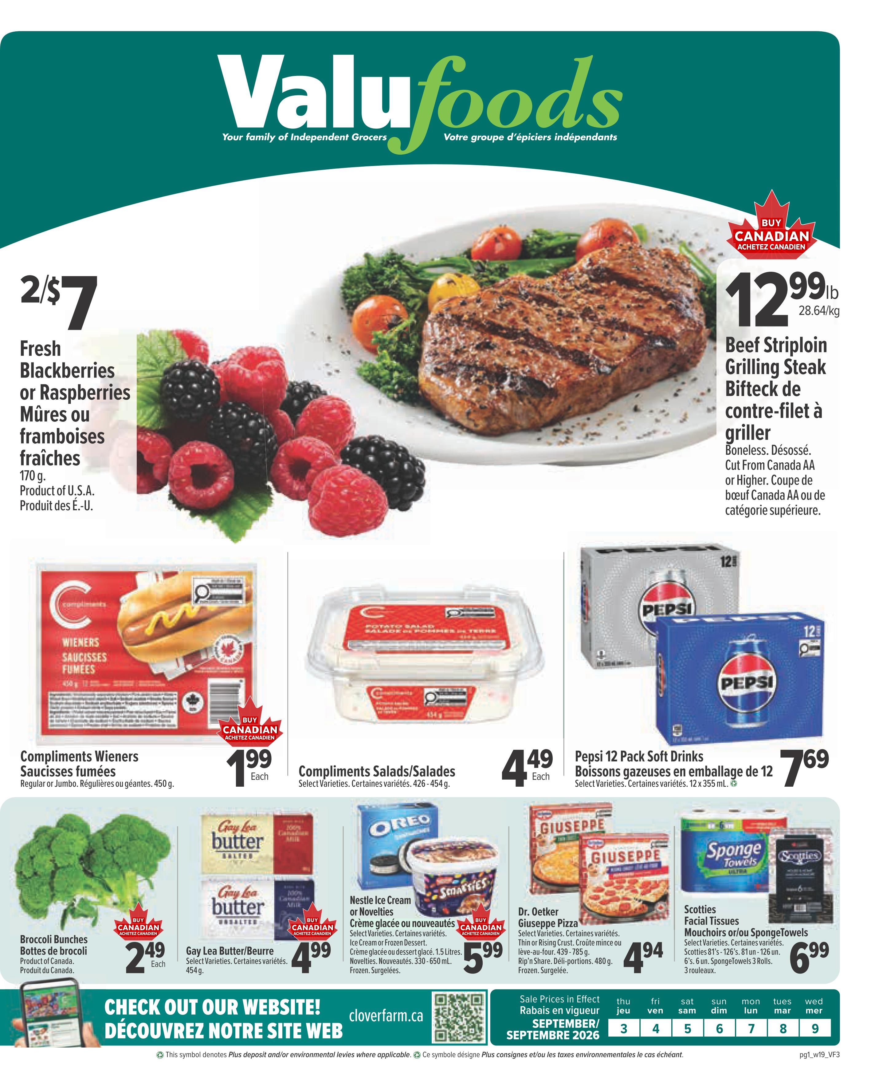 Valufoods Flyer September 3 to 9