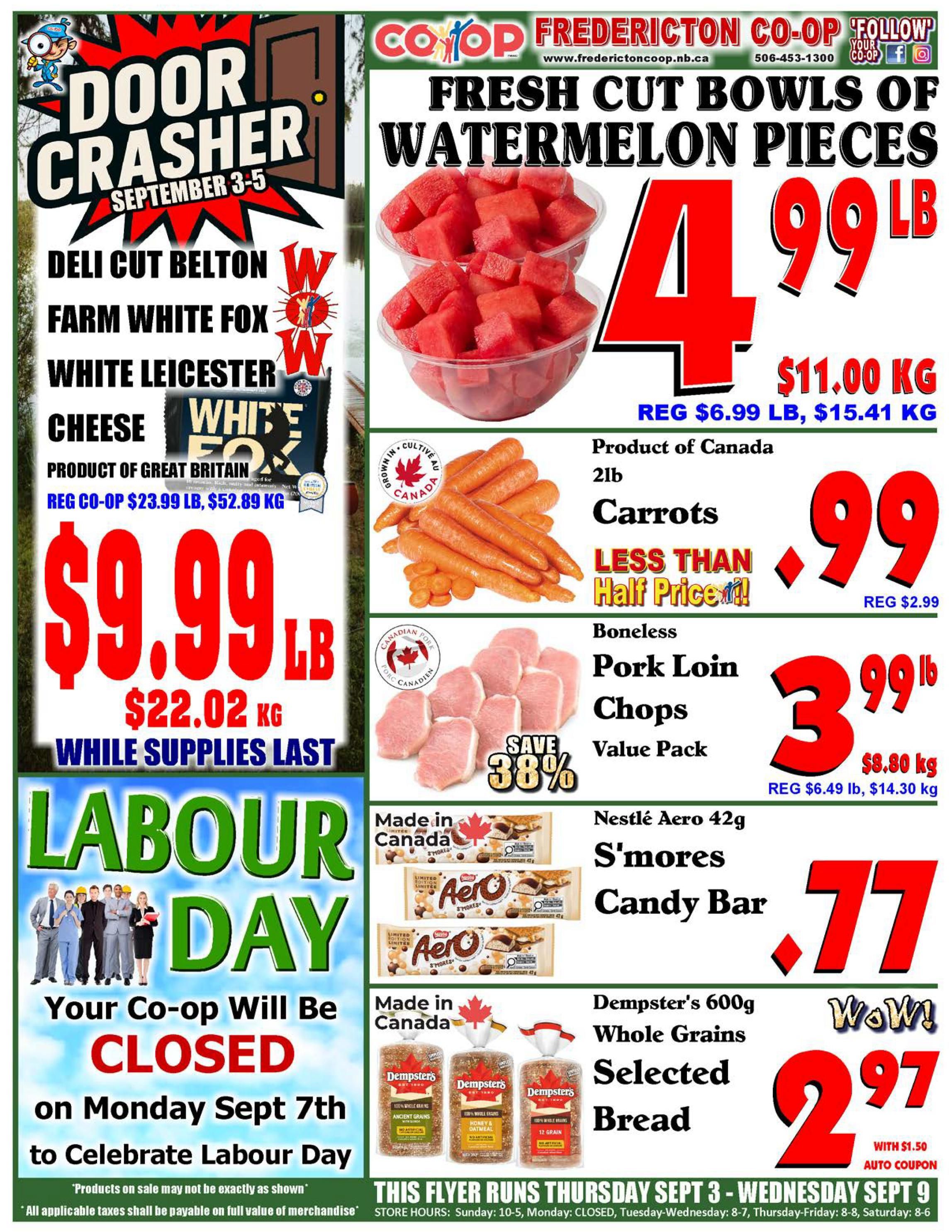Fredericton Co-op Flyer September 3 to 9