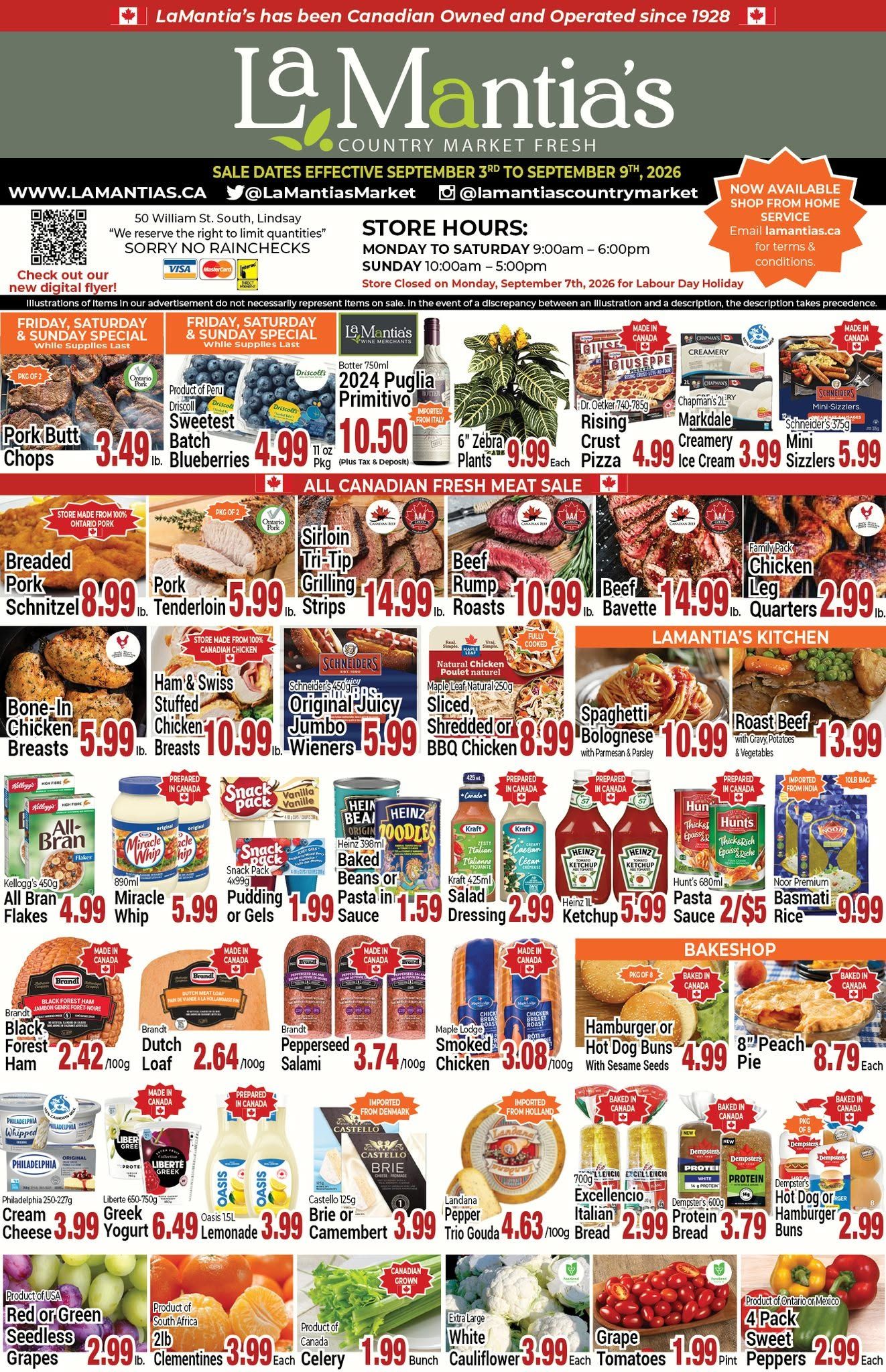 LaMantia's Flyer September 3 to 9