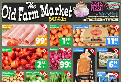 The Old Farm Market (Duncan) Flyer September 3 to 9