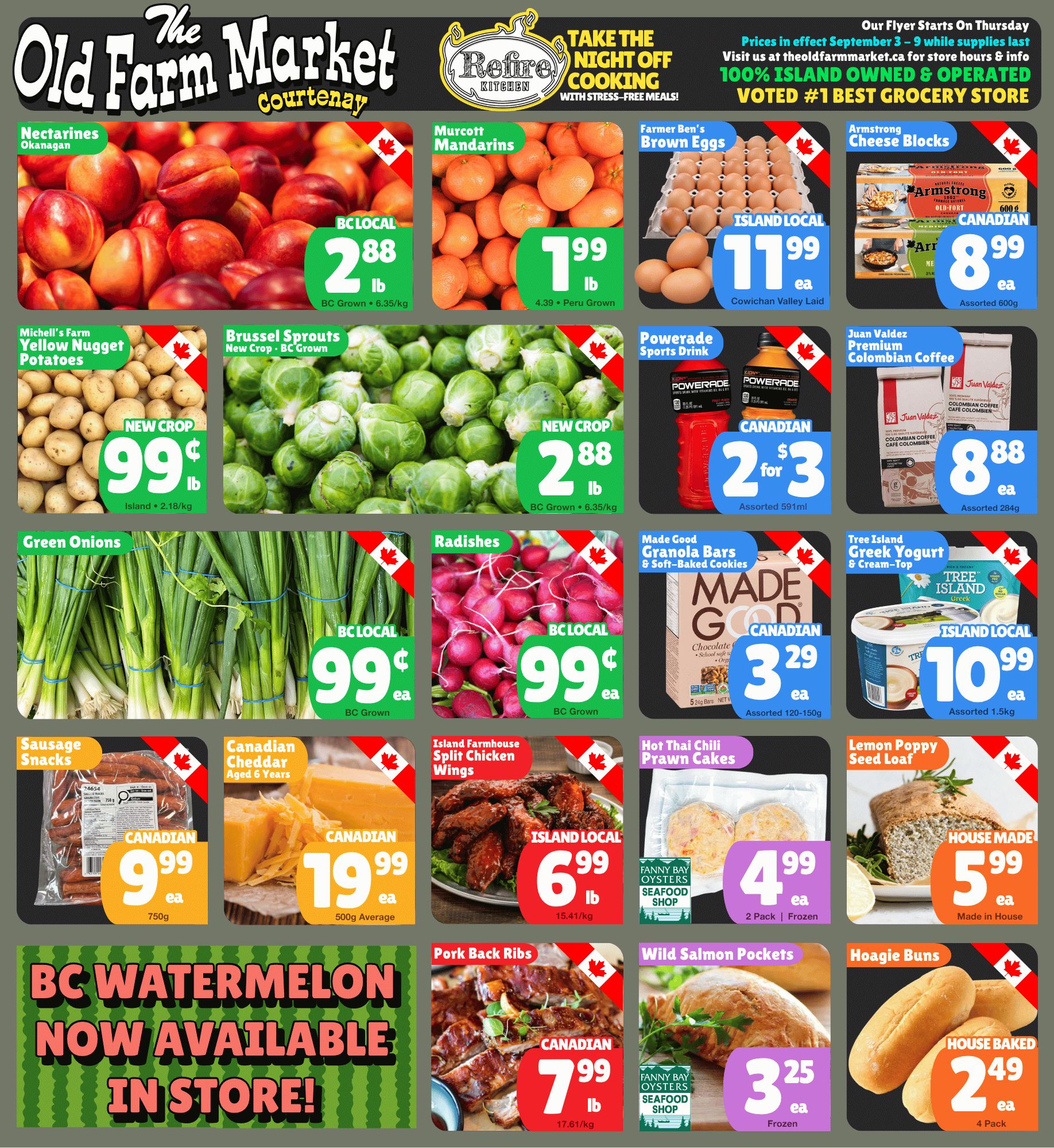 The Old Farm Market (Courtenay) Flyer September 3 to 9