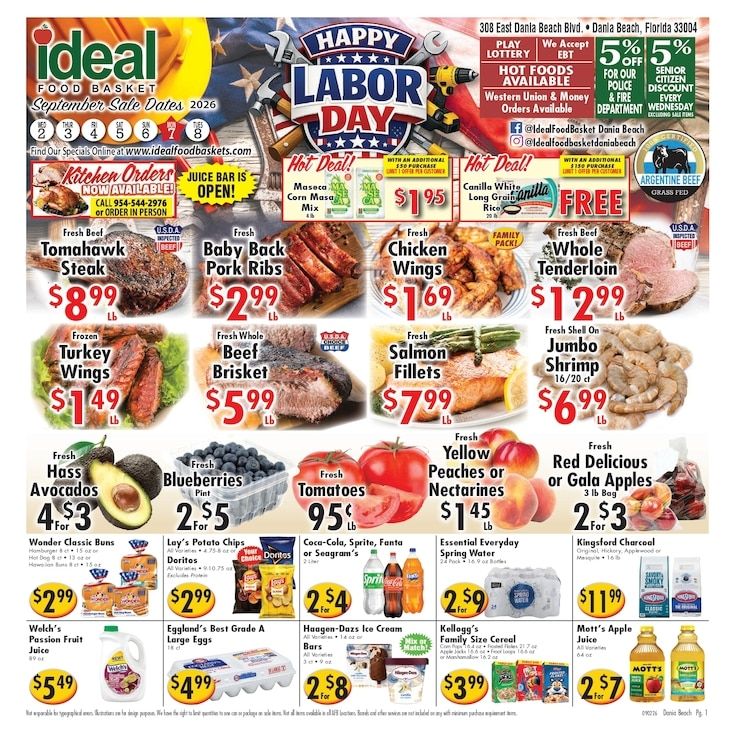 Ideal Food Basket (Dania Beach, FL) Weekly Ad September 2 - 8, 2026