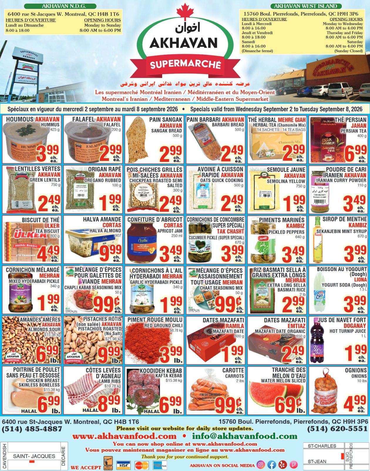 Akhavan Supermarche Flyer September 2 to 8