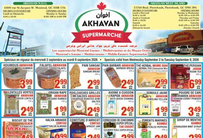 Akhavan Supermarche Flyer September 2 to 8