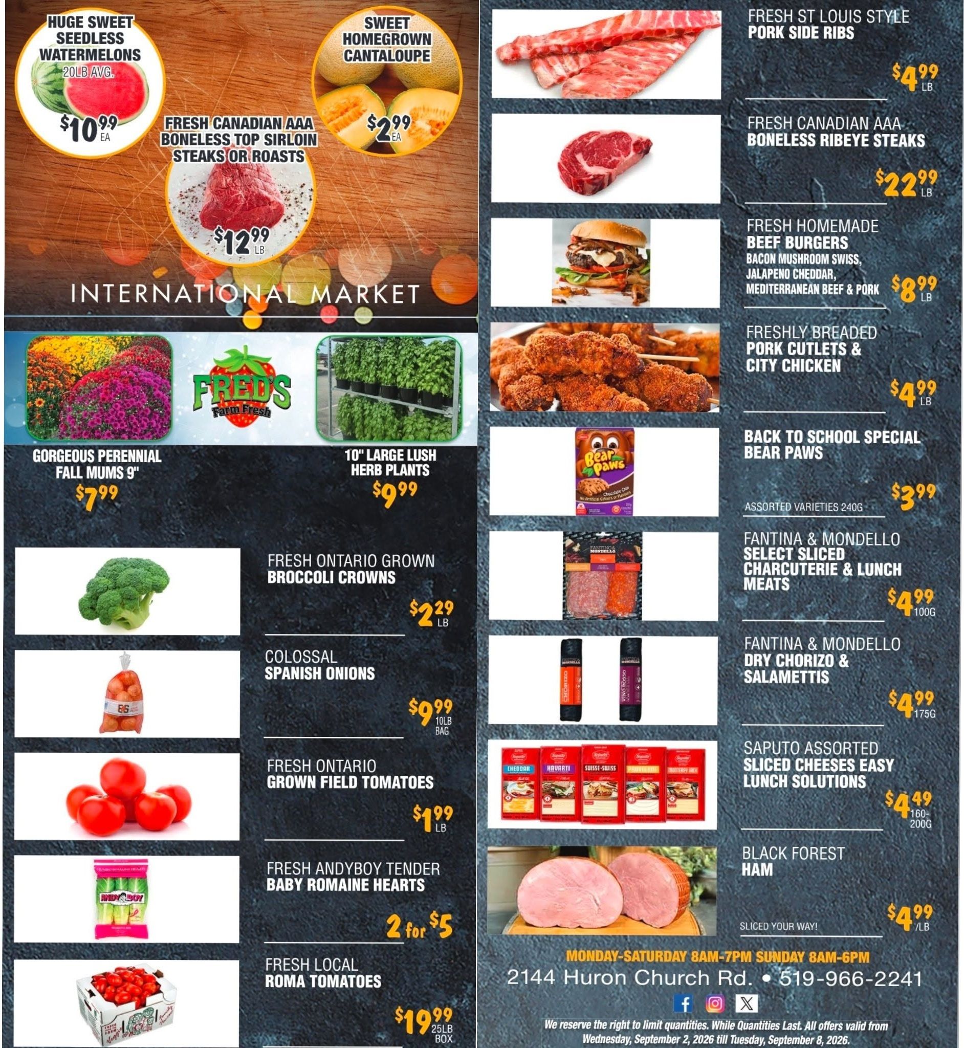 Fred's Farm Fresh Flyer September 2 to 8