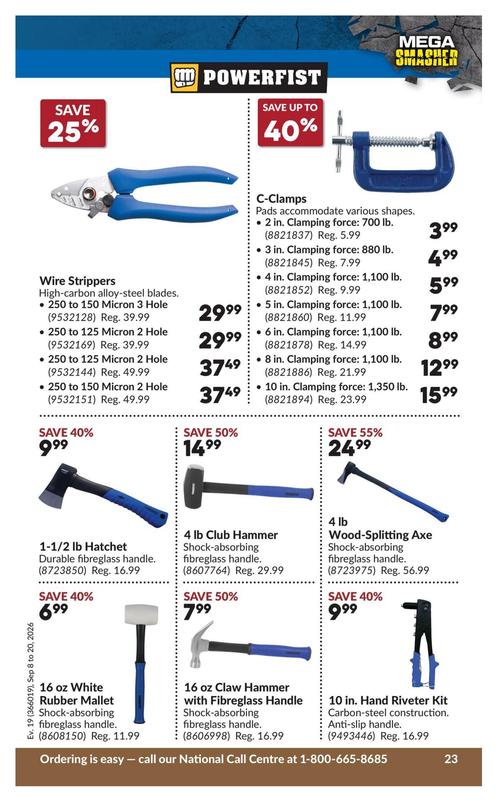 Princess Auto Flyer September 8 to 20