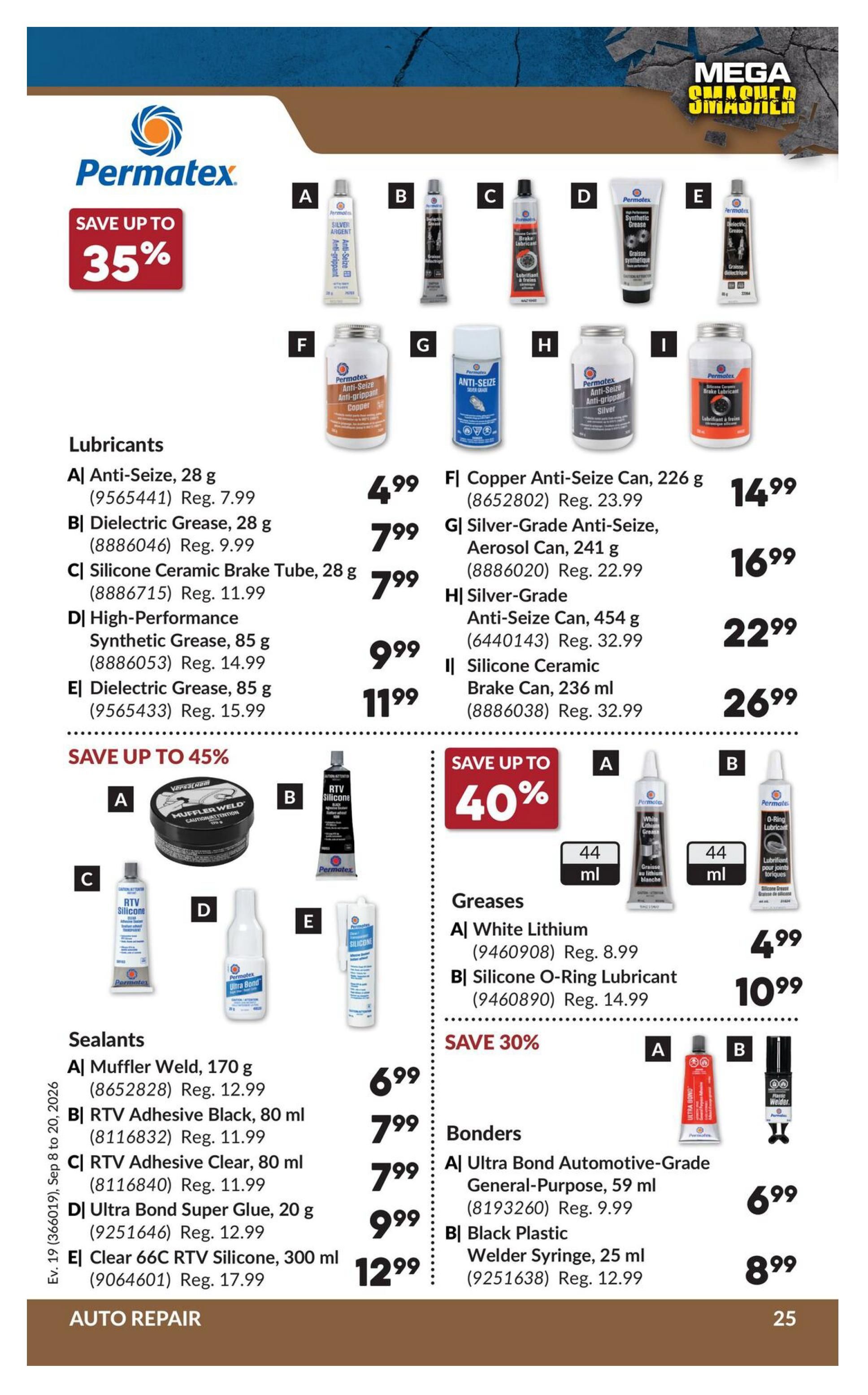 Princess Auto Flyer September 8 to 20
