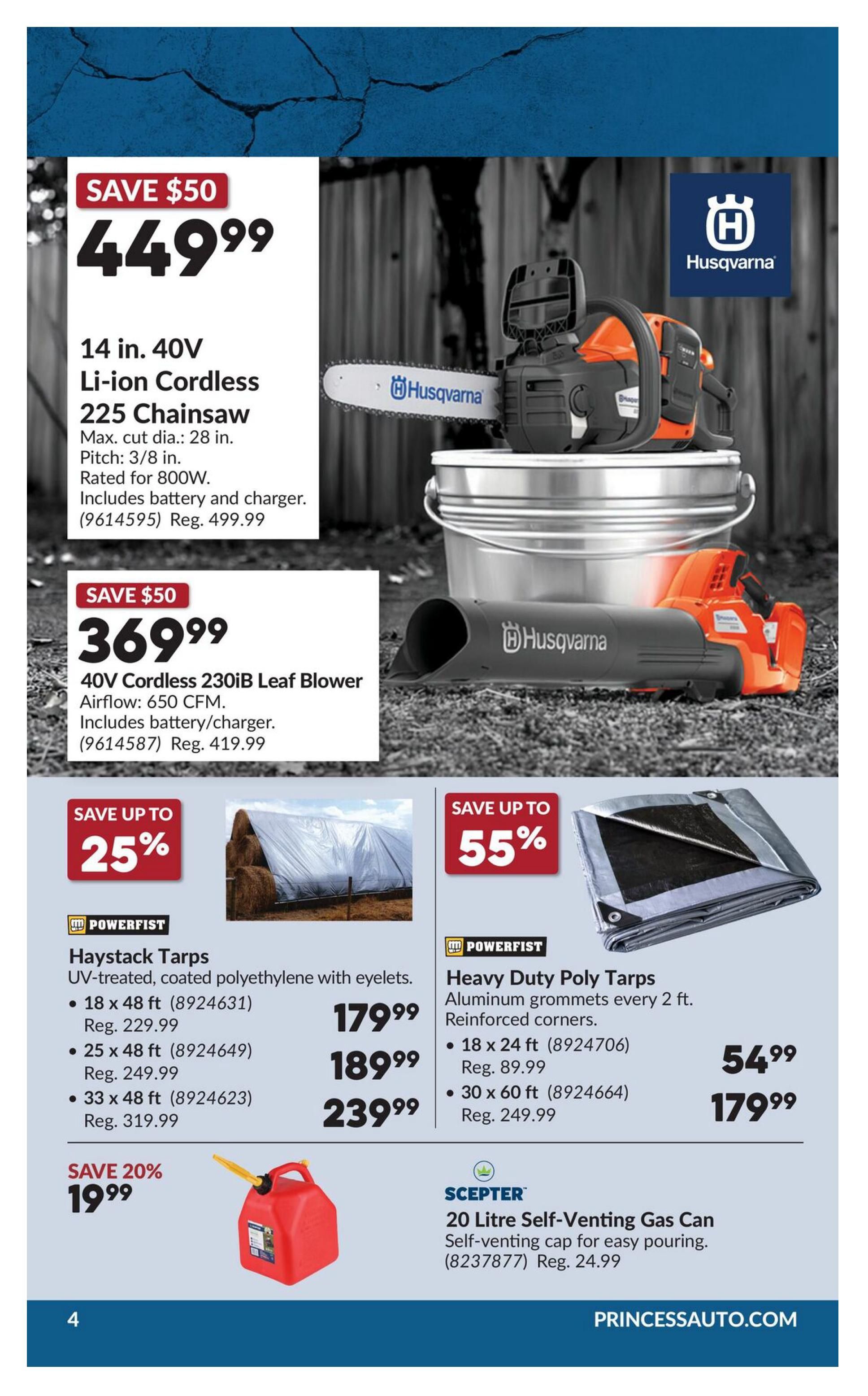 Princess Auto Flyer September 8 to 20