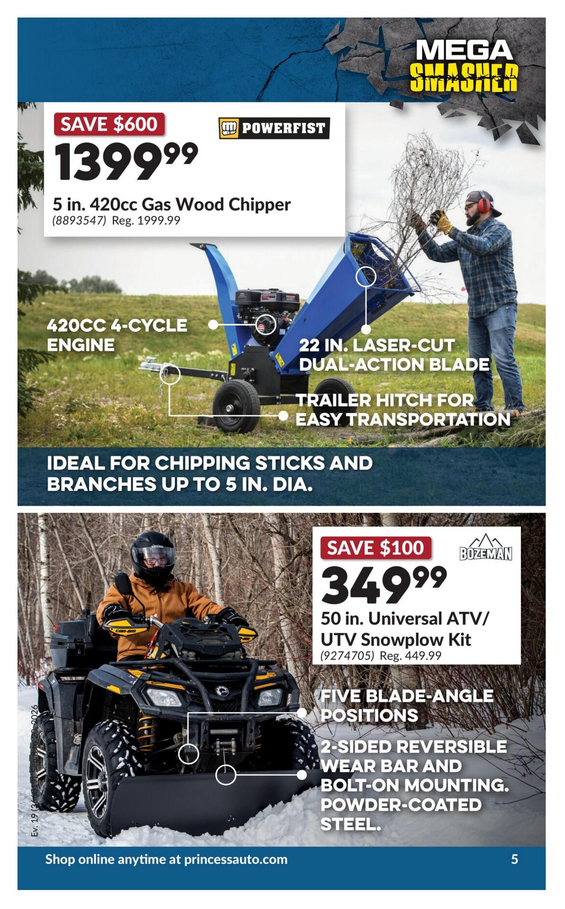 Princess Auto Flyer September 8 to 20