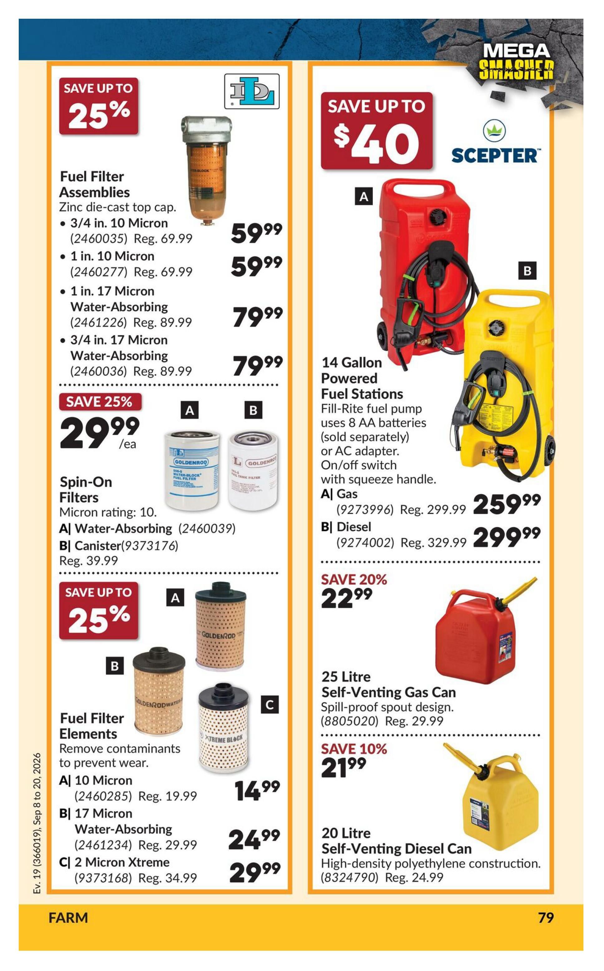 Princess Auto Flyer September 8 to 20