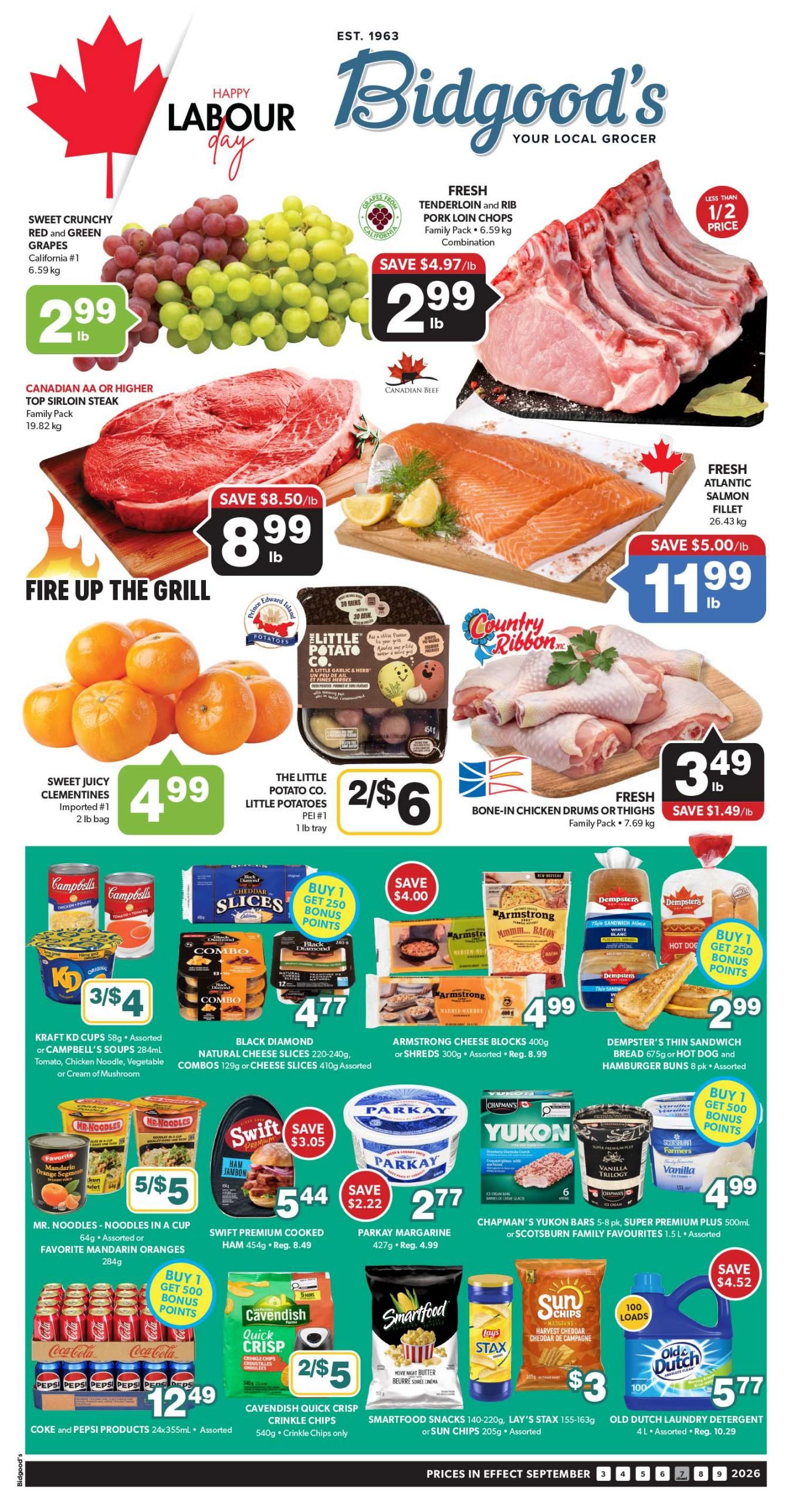 Bidgood's Flyer September 3 to 9