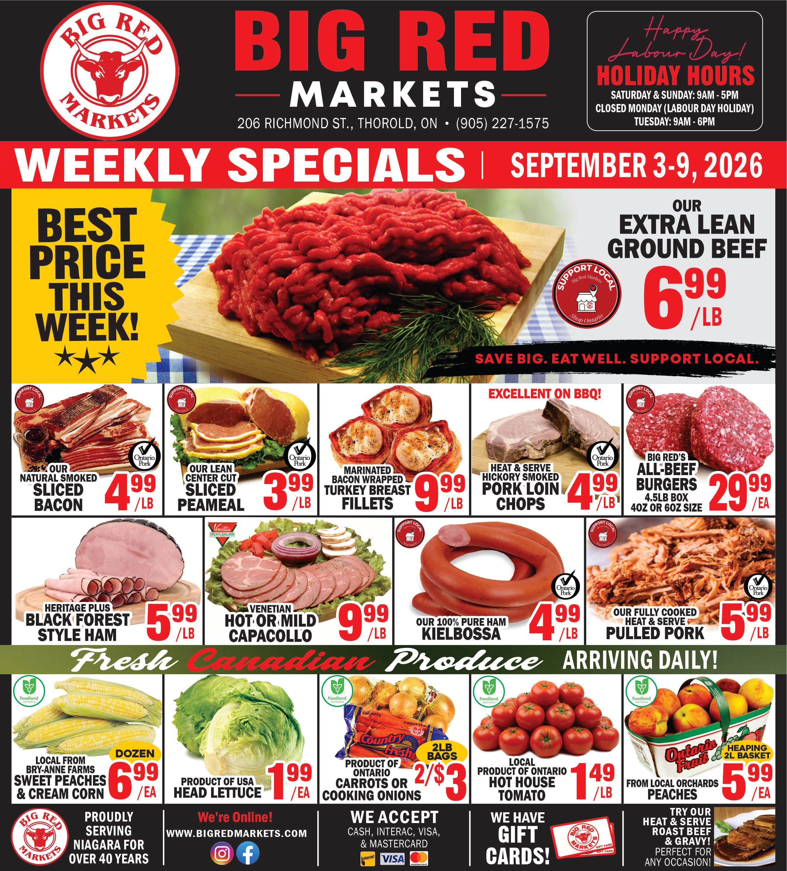 Big Red Markets Flyer September 3 to 9
