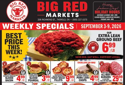 Big Red Markets Flyer September 3 to 9