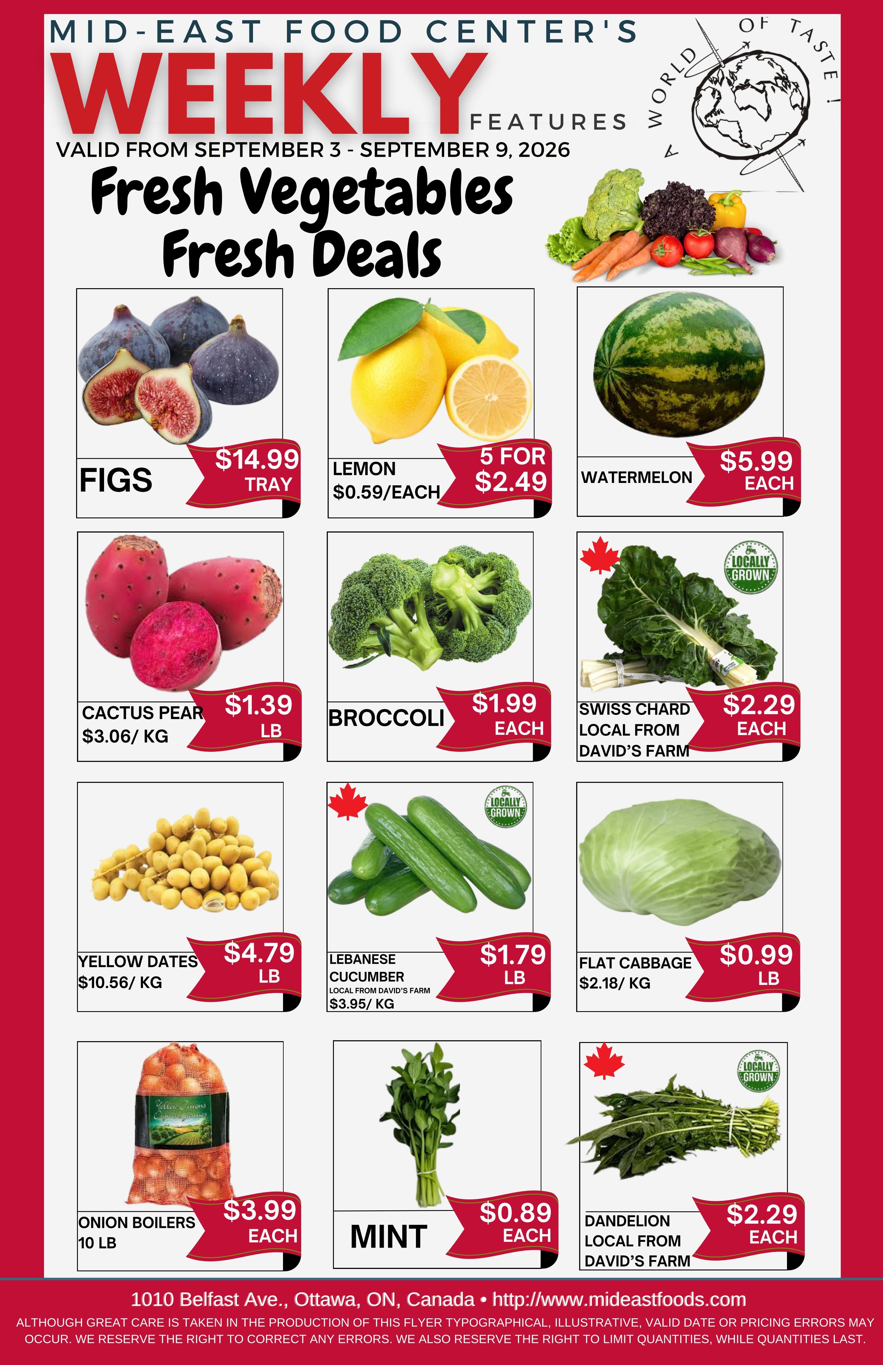 Mid-East Food Centre Flyer September 3 to 9