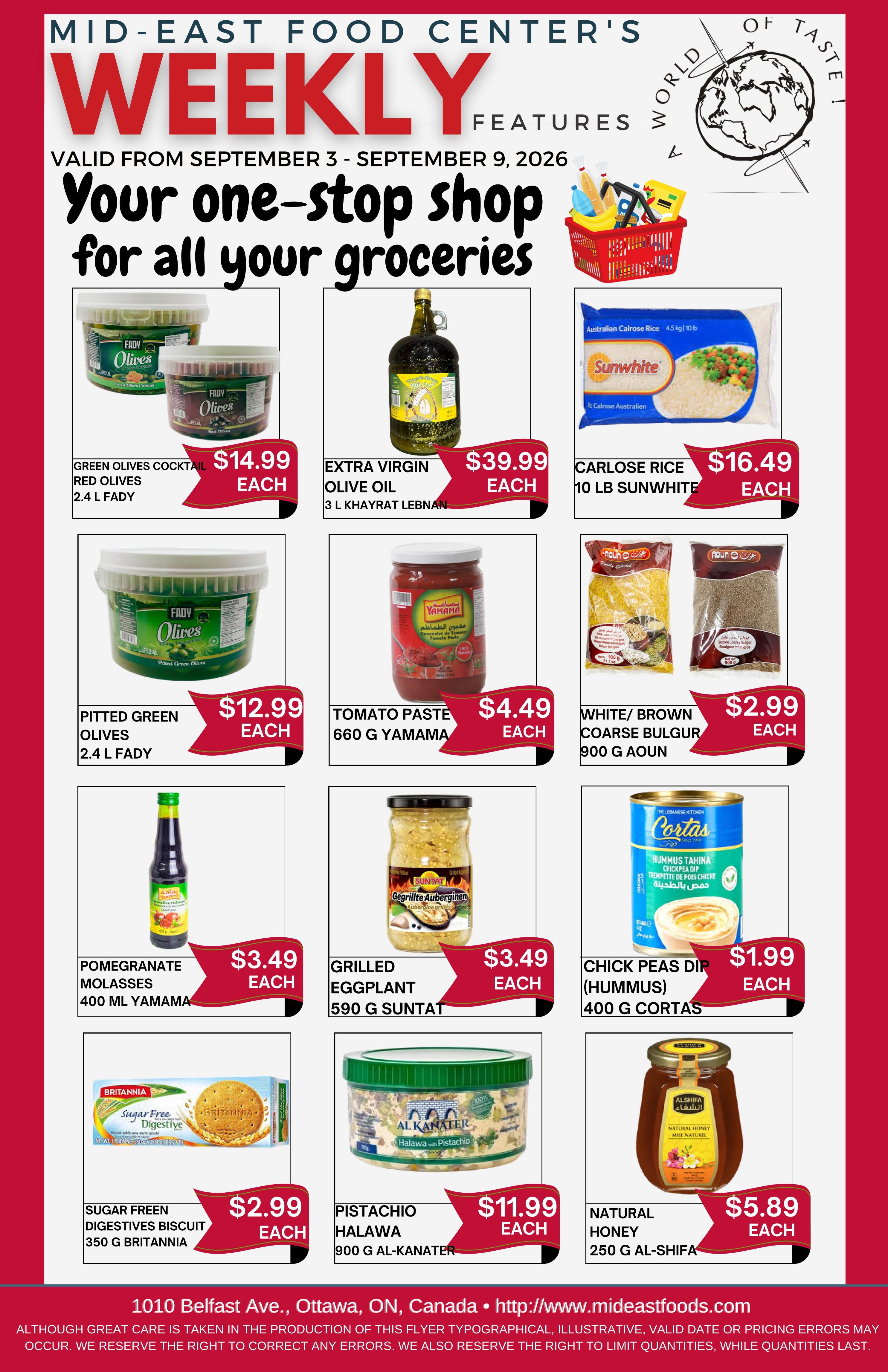 Mid-East Food Centre Flyer September 3 to 9
