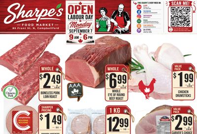 Sharpe's Food Market Flyer September 3 to 9