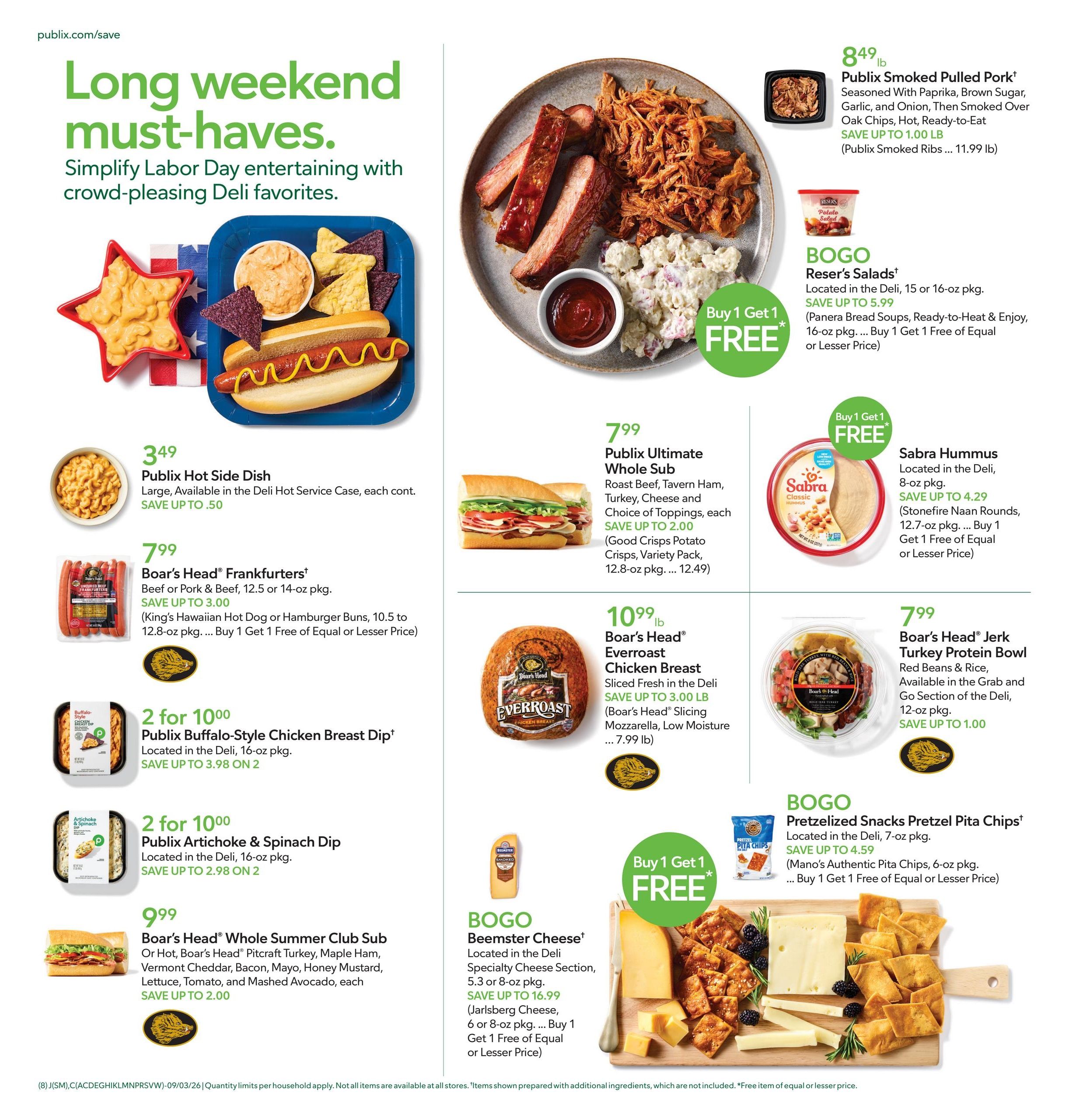 Publix (Asheville-Bryson City Area, NC) Weekly Ad September 2 - 8, 2026
