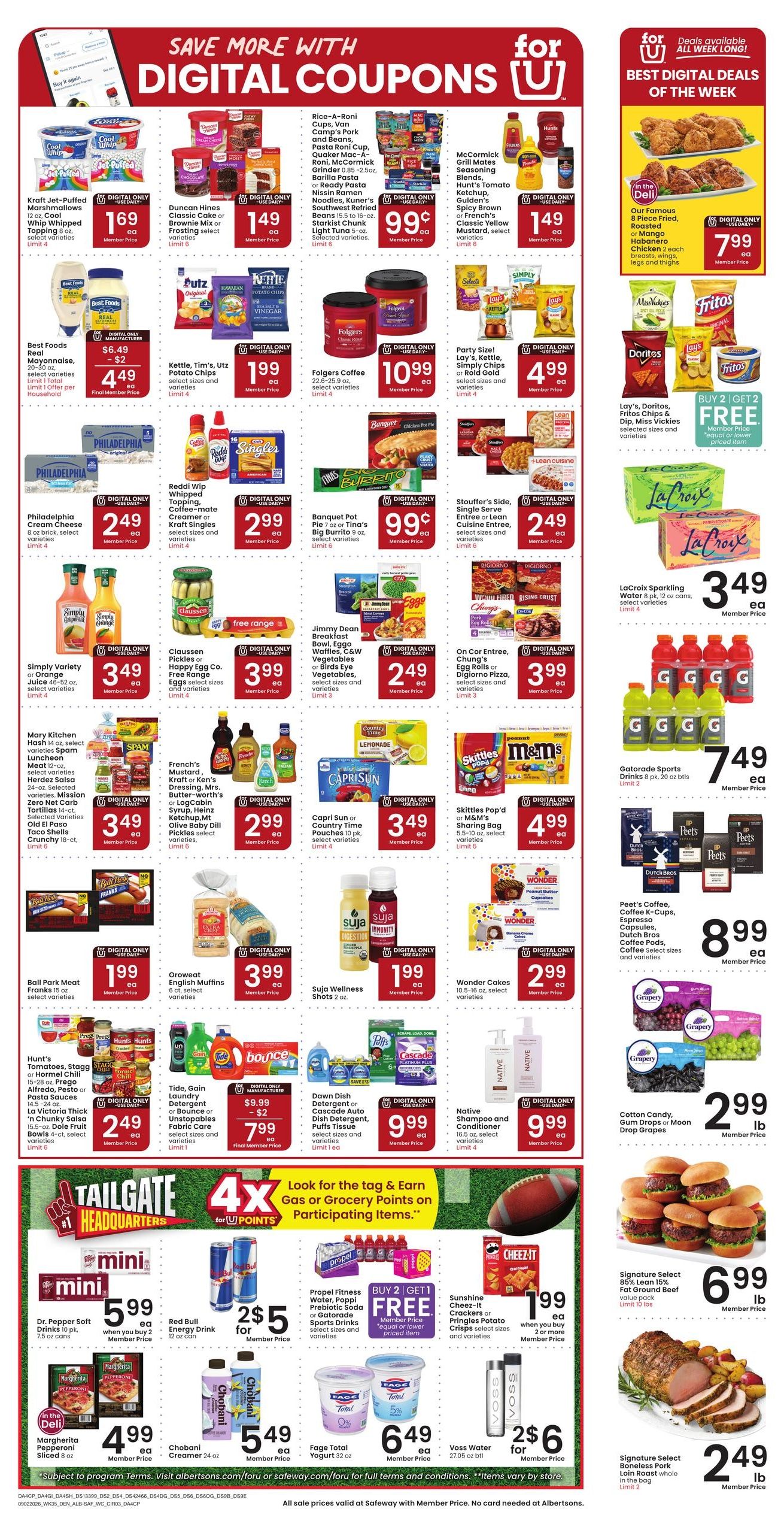 Albertsons (Gillette Area, WY) Weekly Ad September 2 - 8, 2026