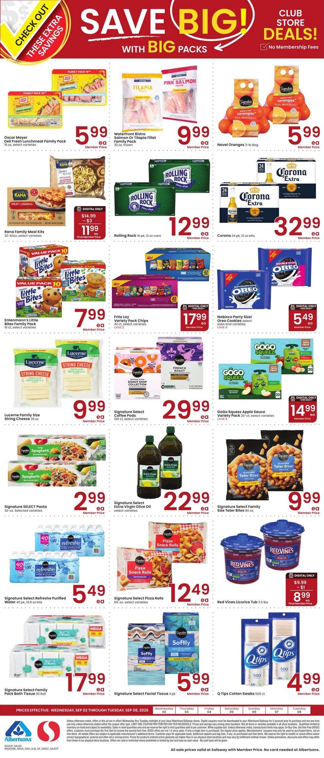 Albertsons (Gillette Area, WY) Weekly Ad September 2 - 8, 2026