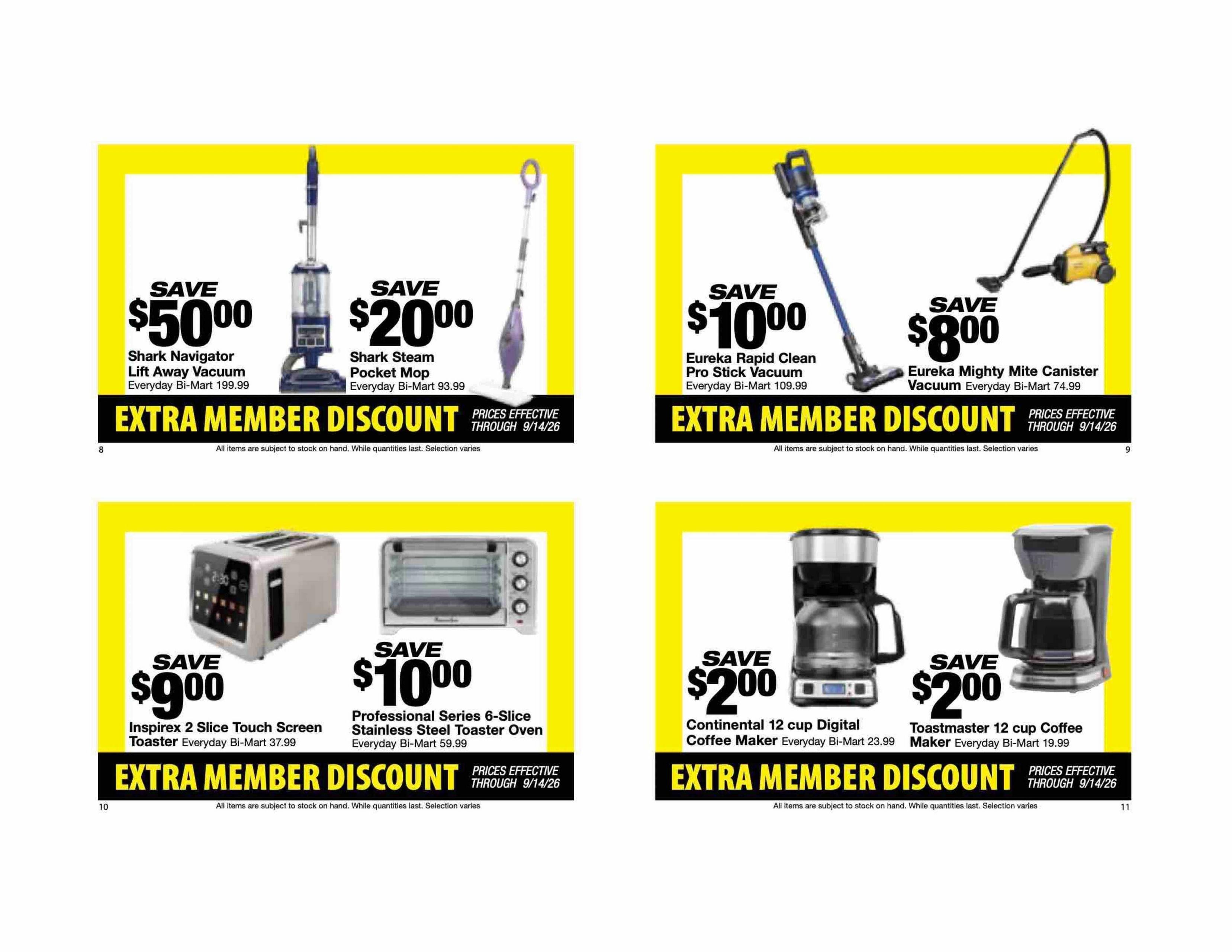 Bi-Mart (ID, OR, WA) Weekly Ad August 25 - September 14, 2026