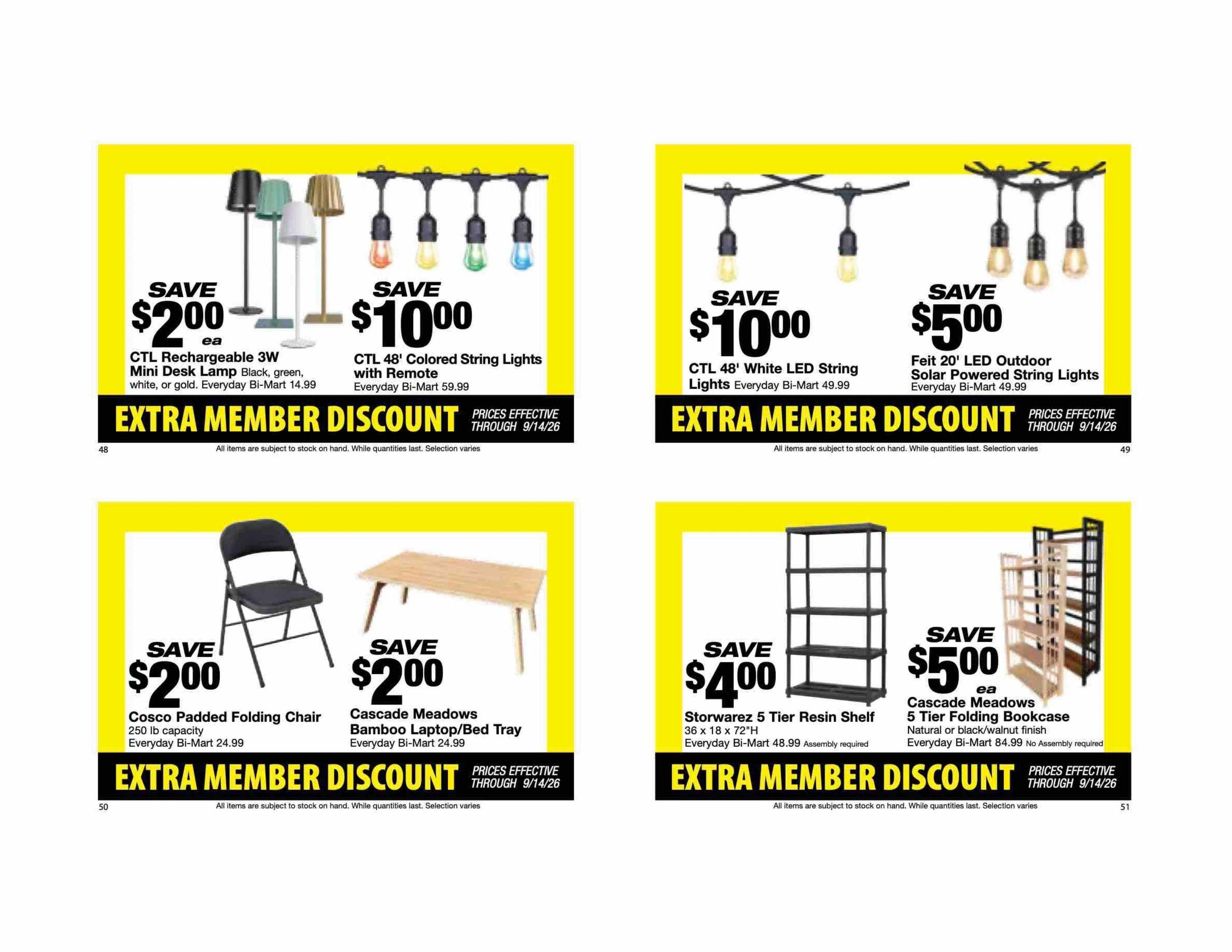 Bi-Mart (ID, OR, WA) Weekly Ad August 25 - September 14, 2026