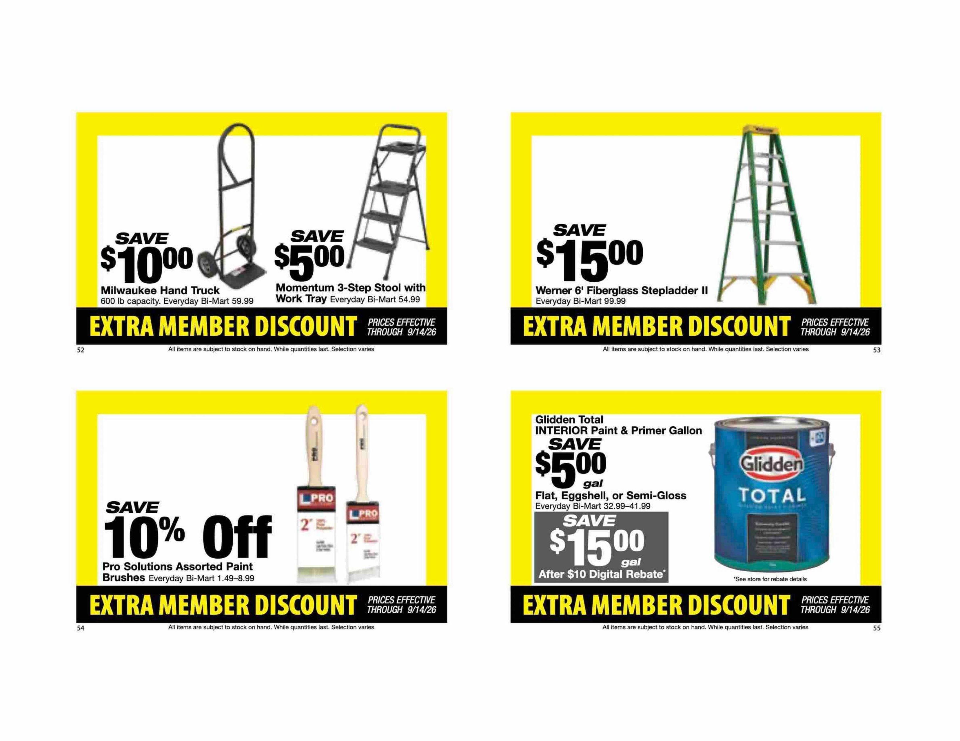 Bi-Mart (ID, OR, WA) Weekly Ad August 25 - September 14, 2026