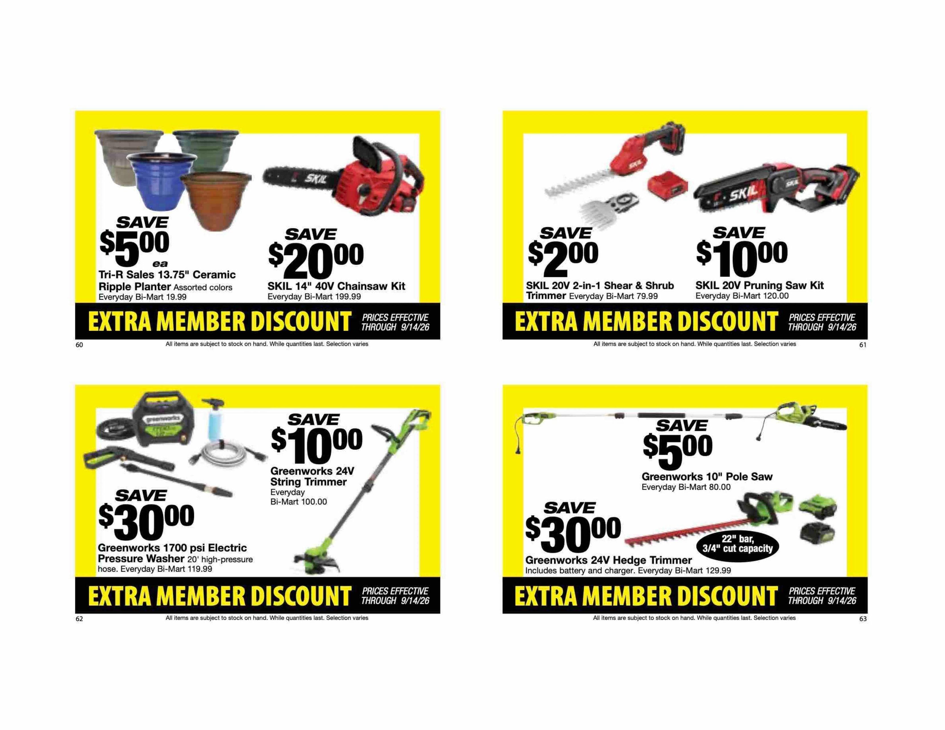Bi-Mart (ID, OR, WA) Weekly Ad August 25 - September 14, 2026