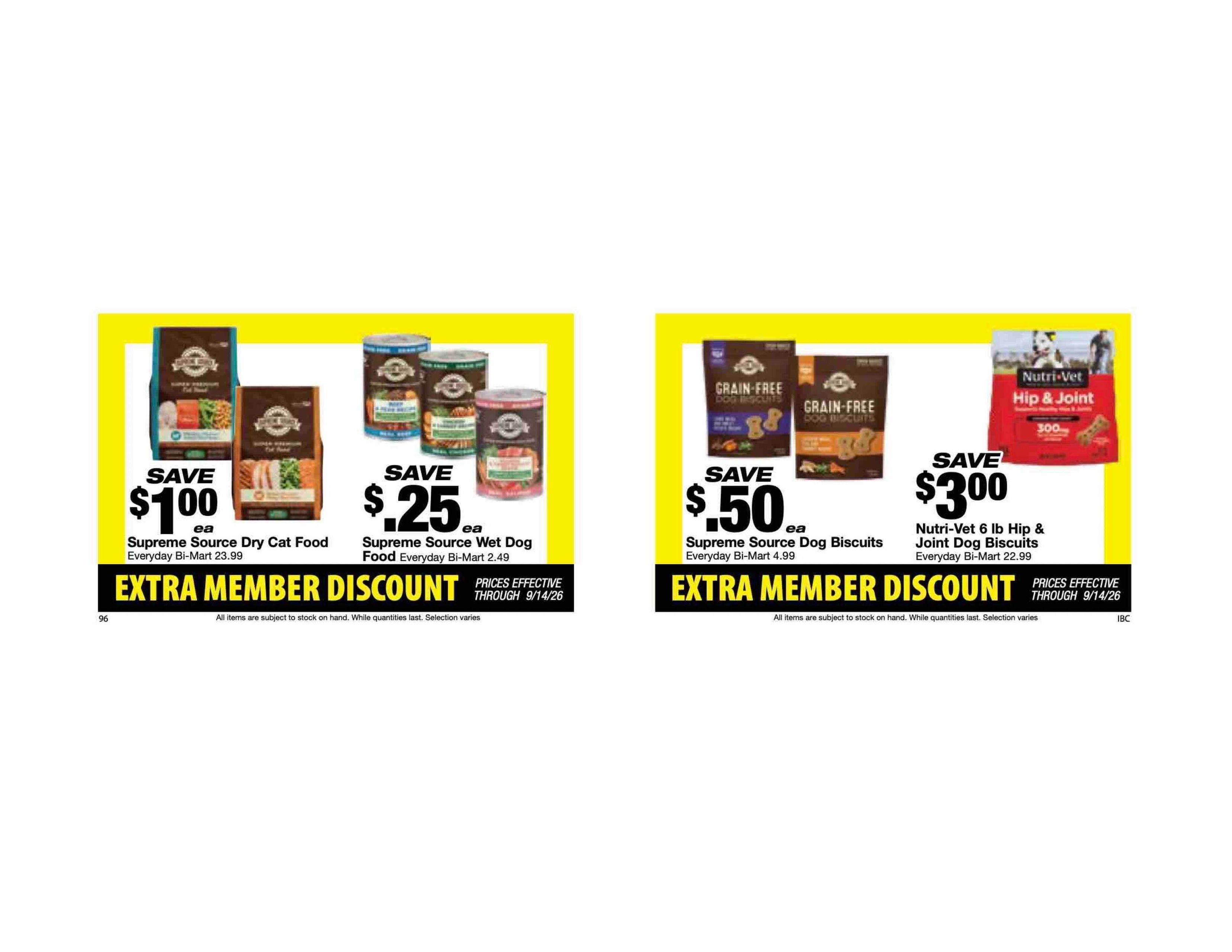 Bi-Mart (ID, OR, WA) Weekly Ad August 25 - September 14, 2026