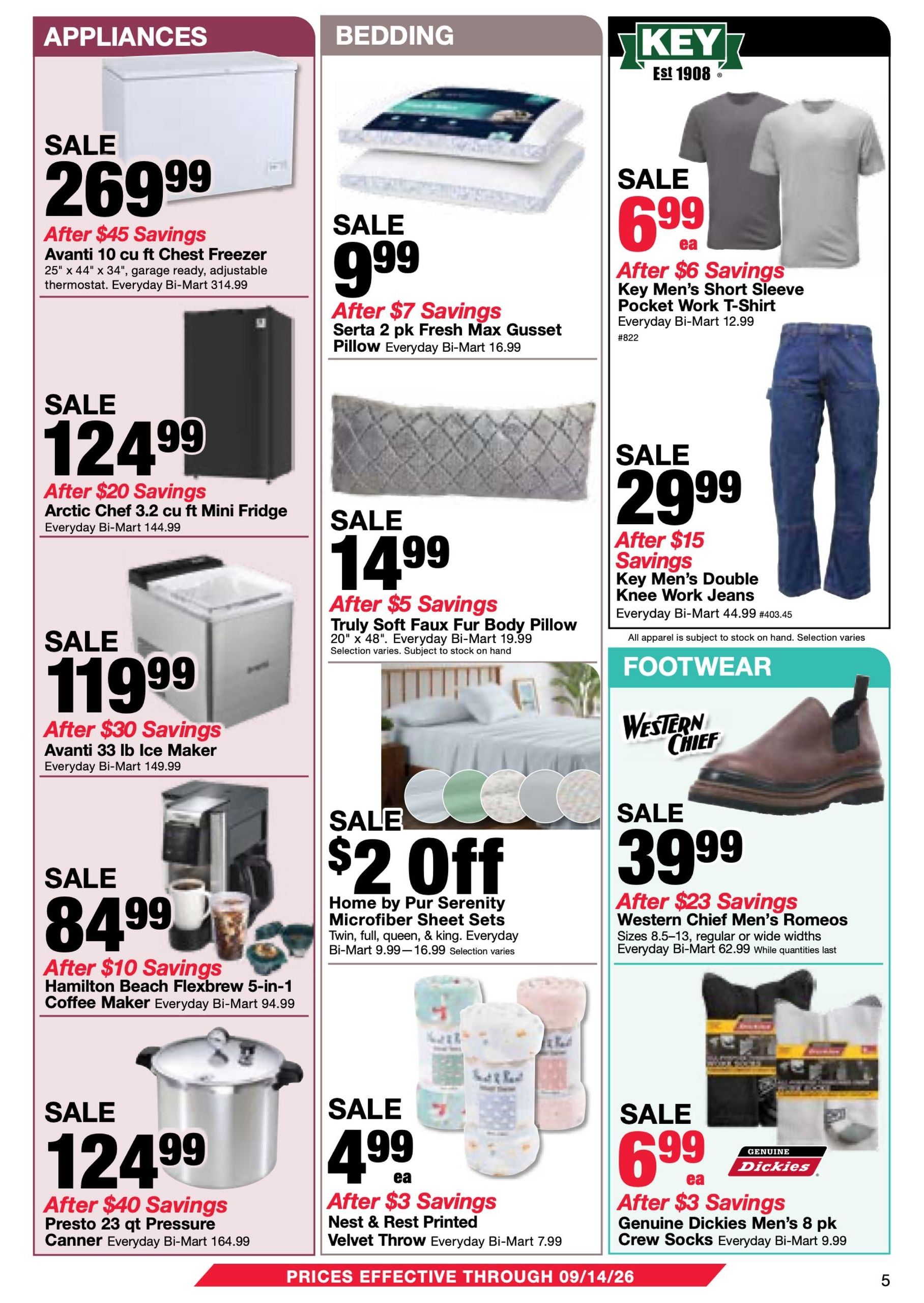 Bi-Mart (ID, OR, WA) Weekly Ad August 25 - September 14, 2026