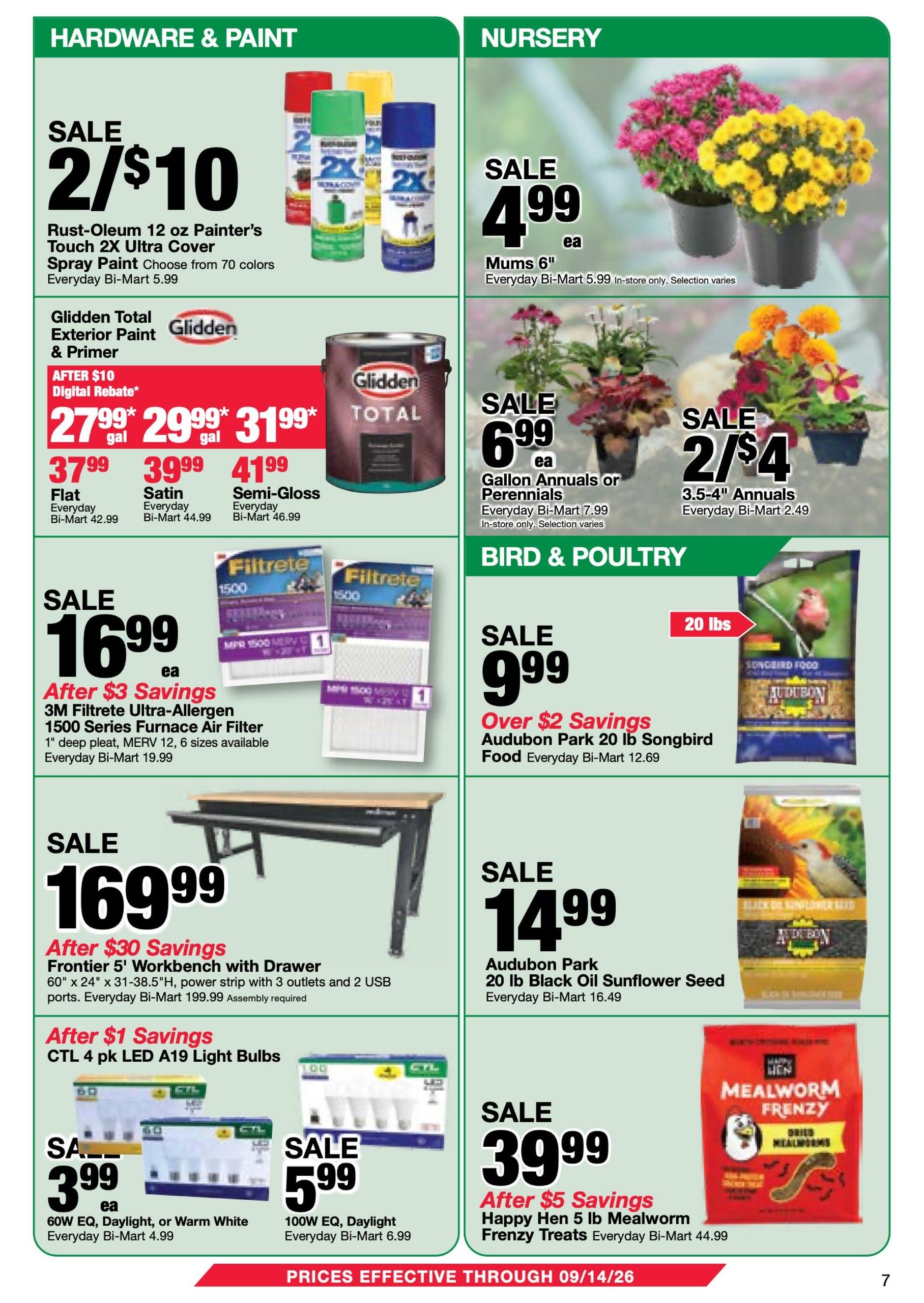Bi-Mart (ID, OR, WA) Weekly Ad August 25 - September 14, 2026